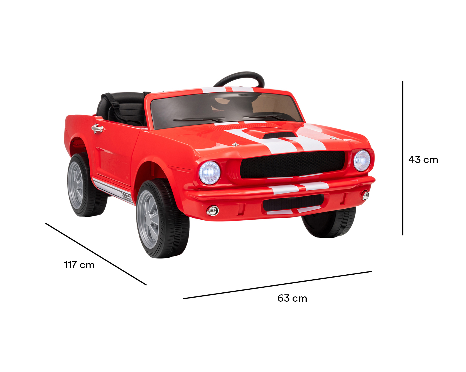 Foto 5 | Foto 5 | Montable Eléctrico Shelby GT350 Rojo