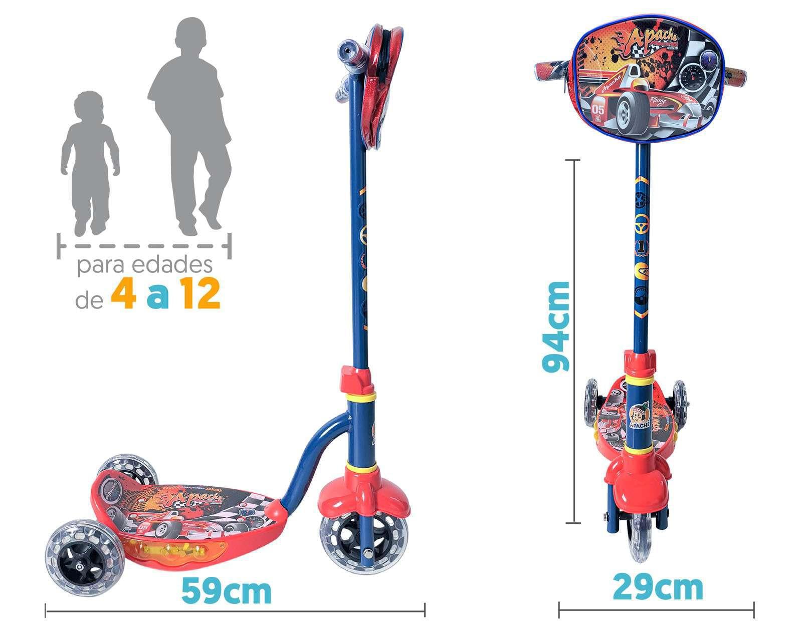 Foto 4 pulgar | Foto 3 | Scooter Apache Racing con Bolsa Frontal