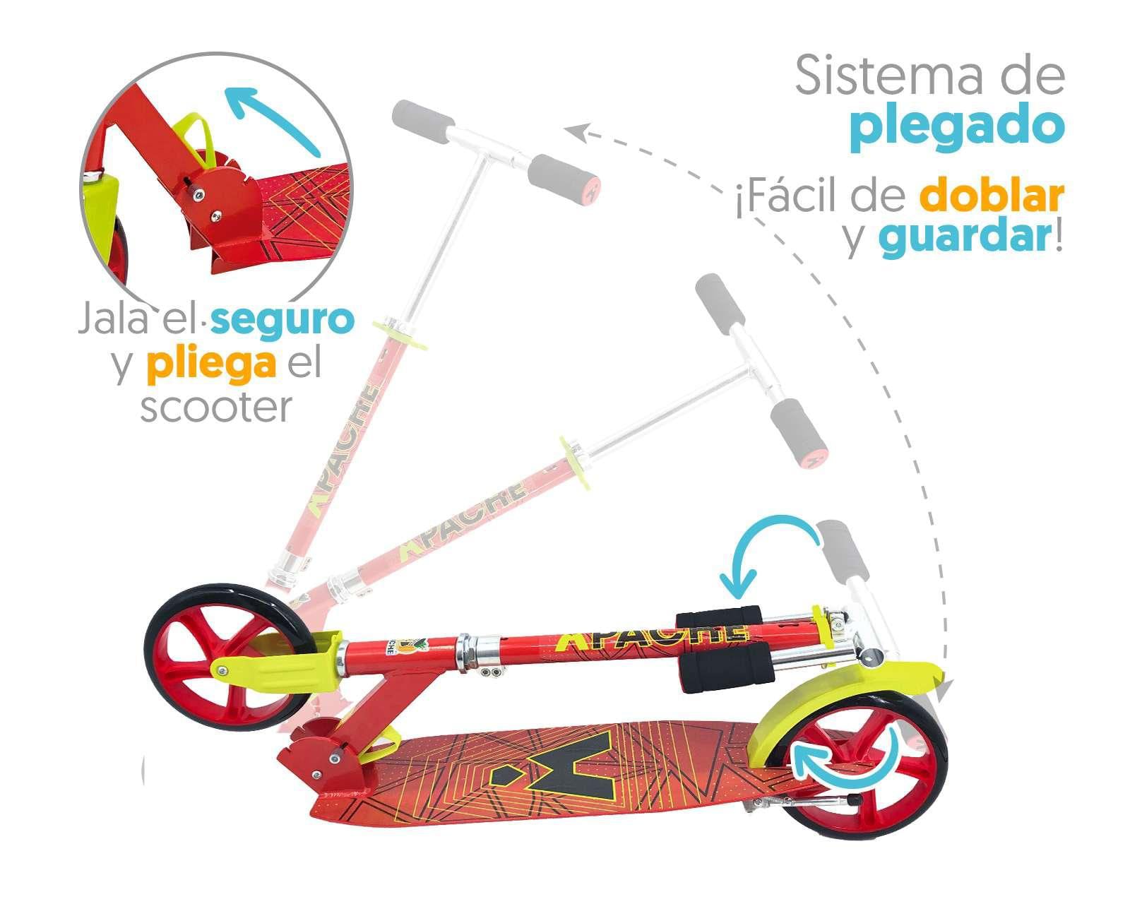 Foto 5 pulgar | Foto 4 | Scooter Apache Wide Plegable
