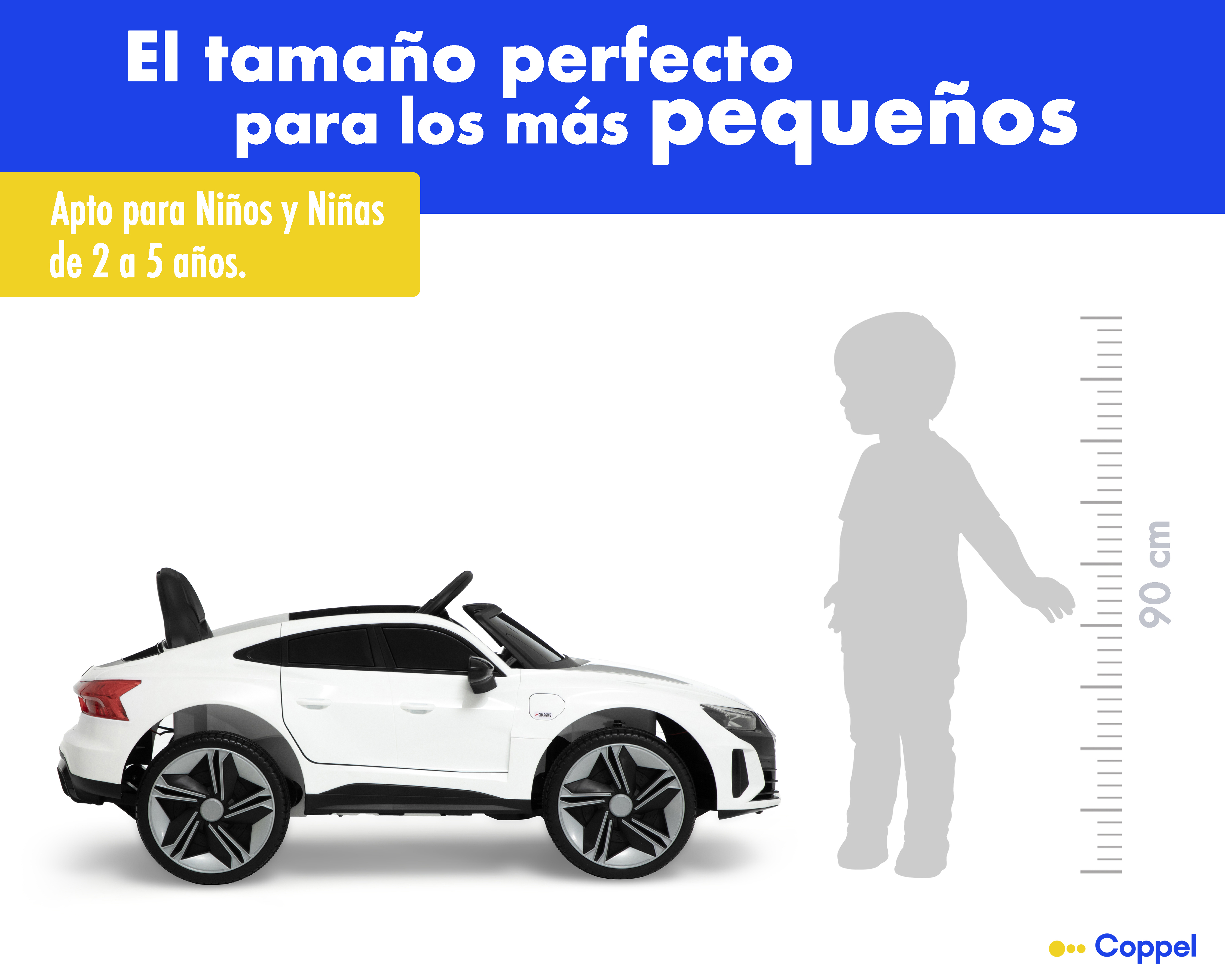 Foto 11 pulgar | Foto 10 | Montable Eléctrico Audi E-Tron GT Blanco
