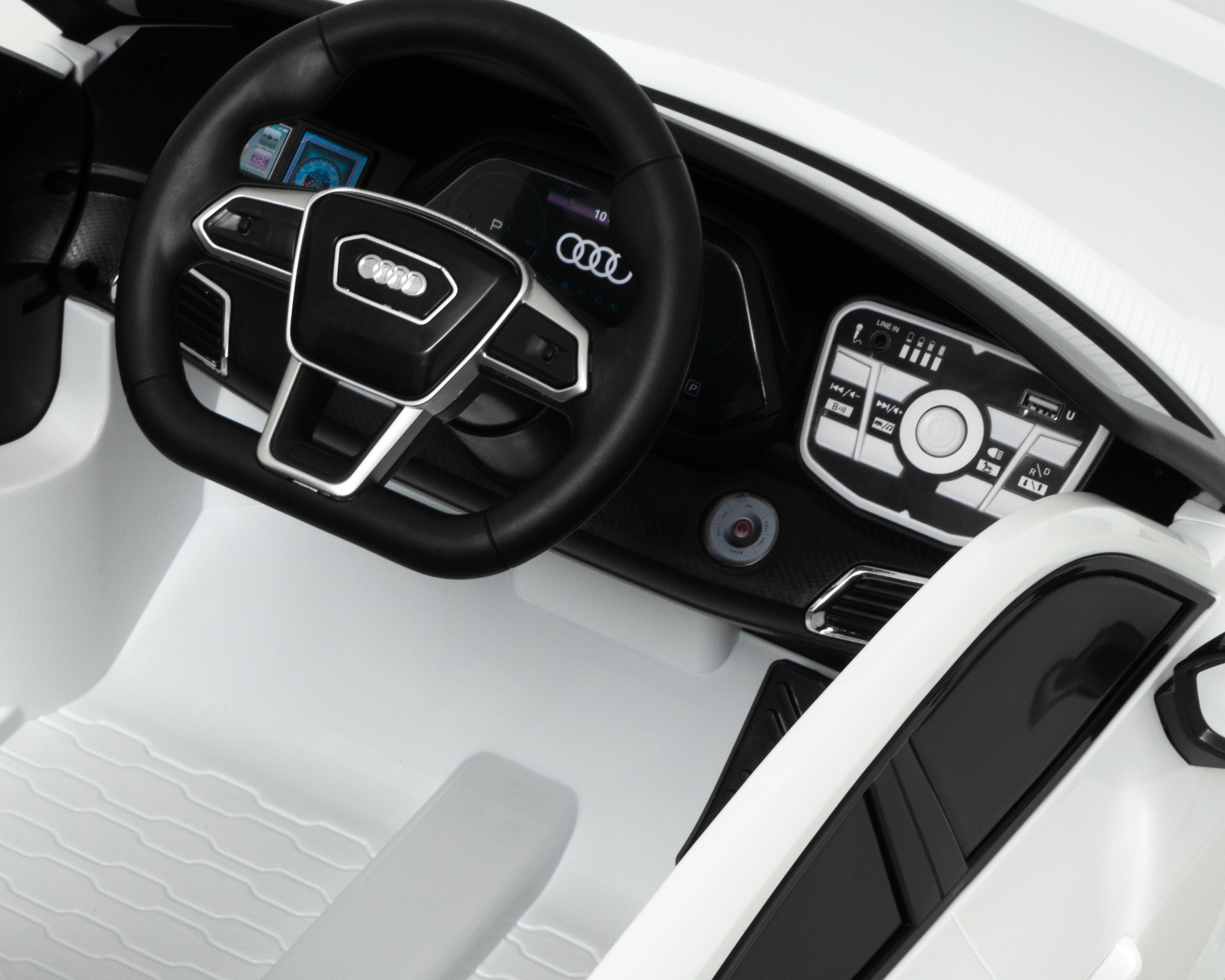 Foto 7 pulgar | Foto 6 | Montable Eléctrico Audi E-Tron GT Blanco