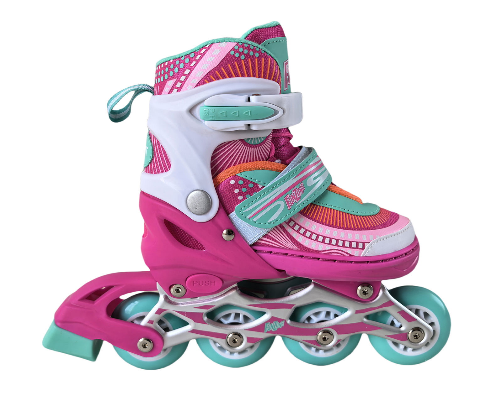 Foto 4 pulgar | Foto 3 | Patines para Niña de 4 Ruedas Funzone Retro Ajustables