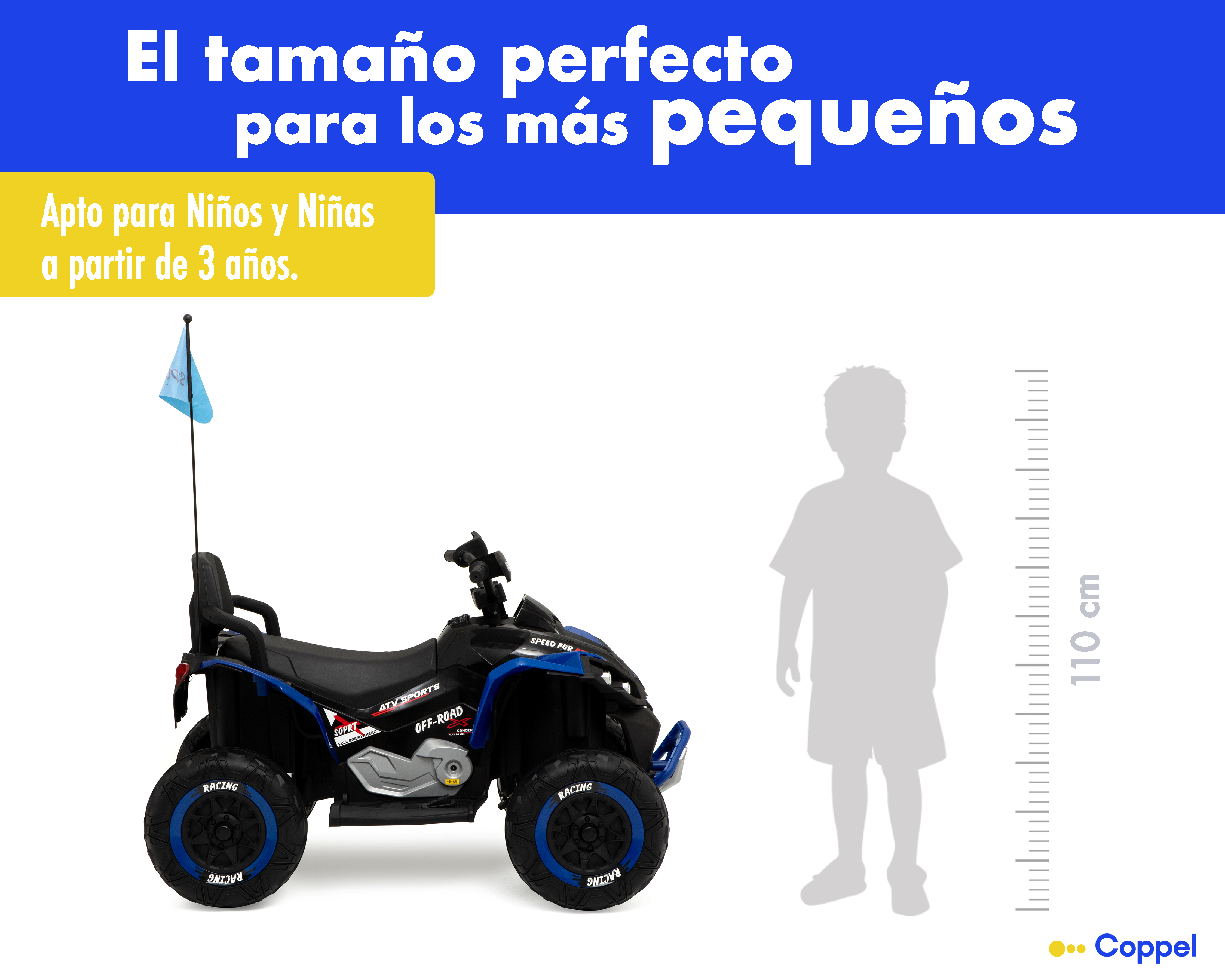 Foto 11 pulgar | Foto 10 | Montable Eléctrico Funzone Azul
