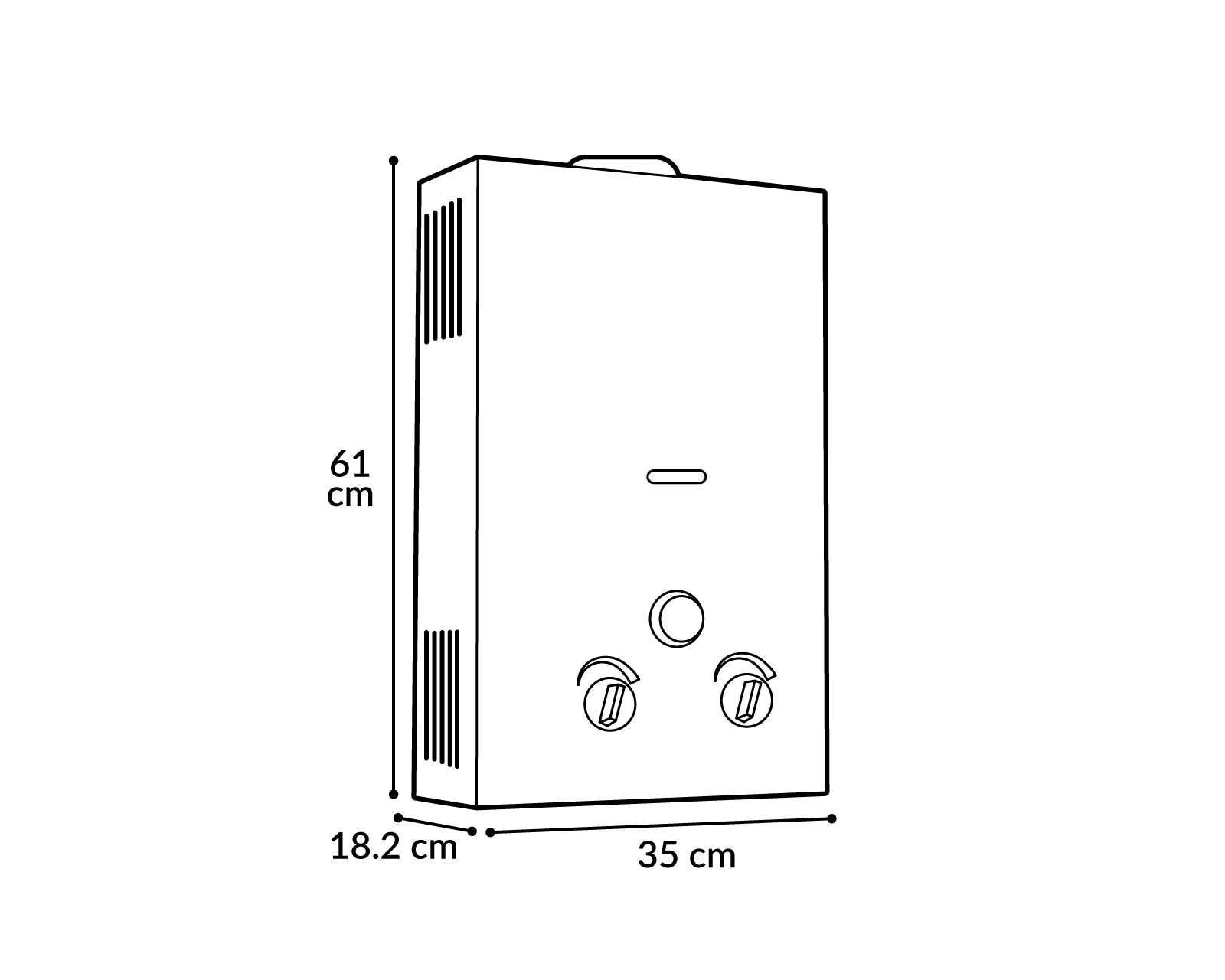 Foto 5 pulgar | Foto 4 | Calentador de Agua Instantáneo Energas EG-LP-12L 2 Servicios Gas LP
