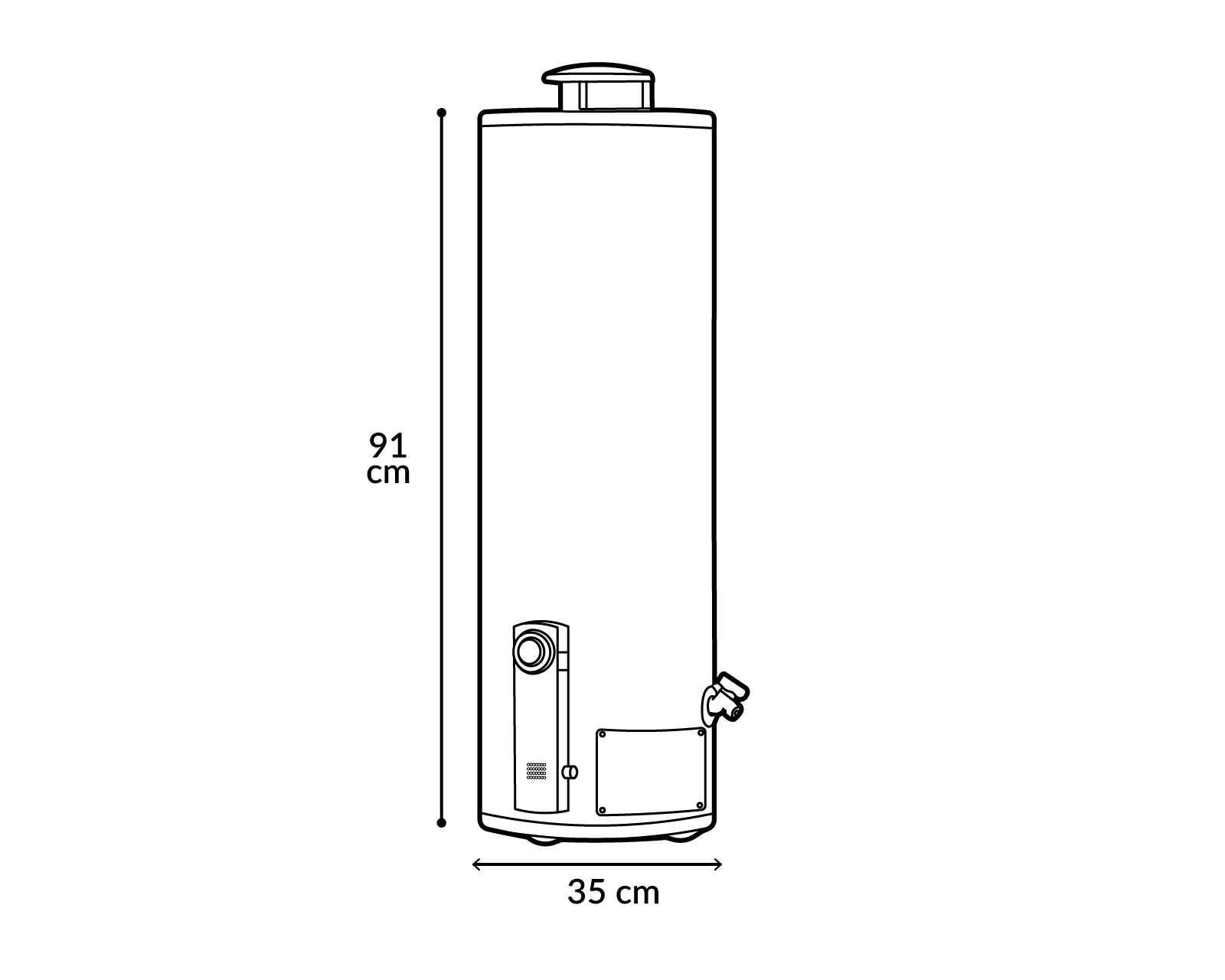 Foto 4 | Foto 4 | Calentador de Agua de Depósito Cinsa C-101 38L 1 Servicio Gas LP