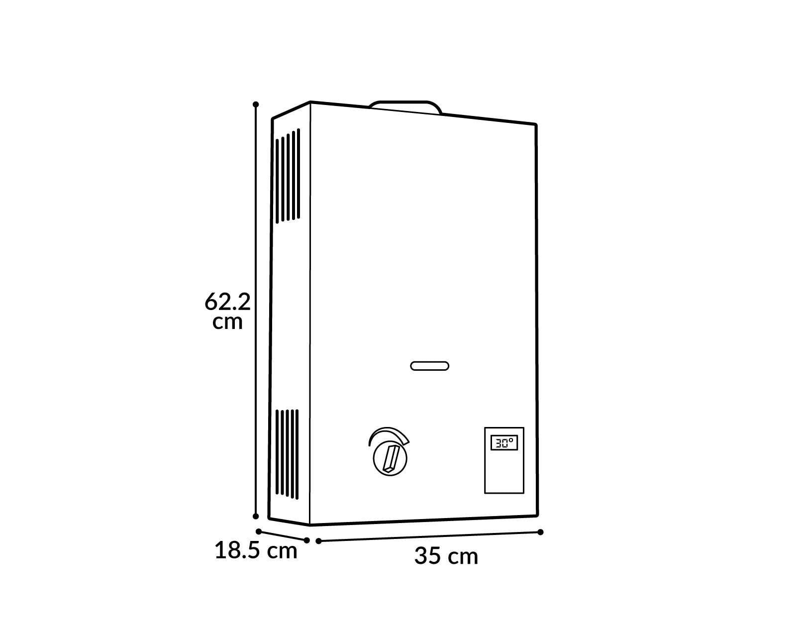 Foto 4 | Foto 4 | Calentador de Agua Instantáneo Calorex COXDPI-13 B/GEN2 2 Servicios Gas Natural