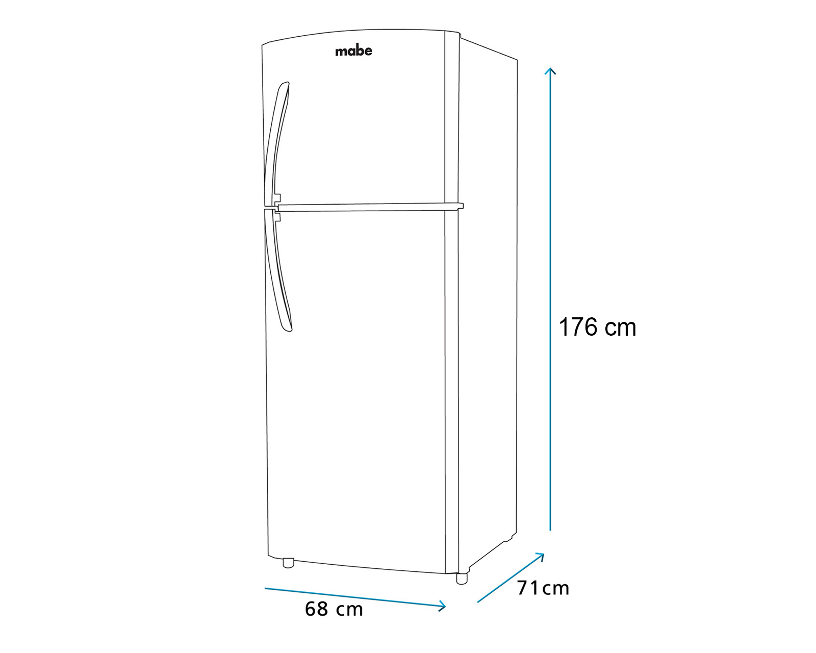 Foto 11 pulgar | Foto 10 | Refrigerador Mabe RME1436XMXE Top Mount 14 Pies Grafito