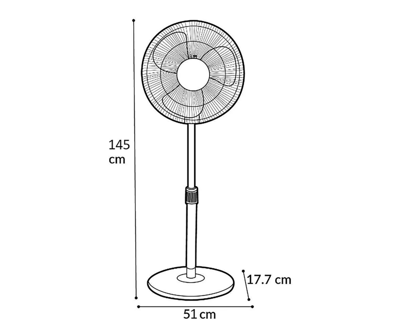 Foto 6 | Foto 6 | Ventilador de Pedestal Record 18"
