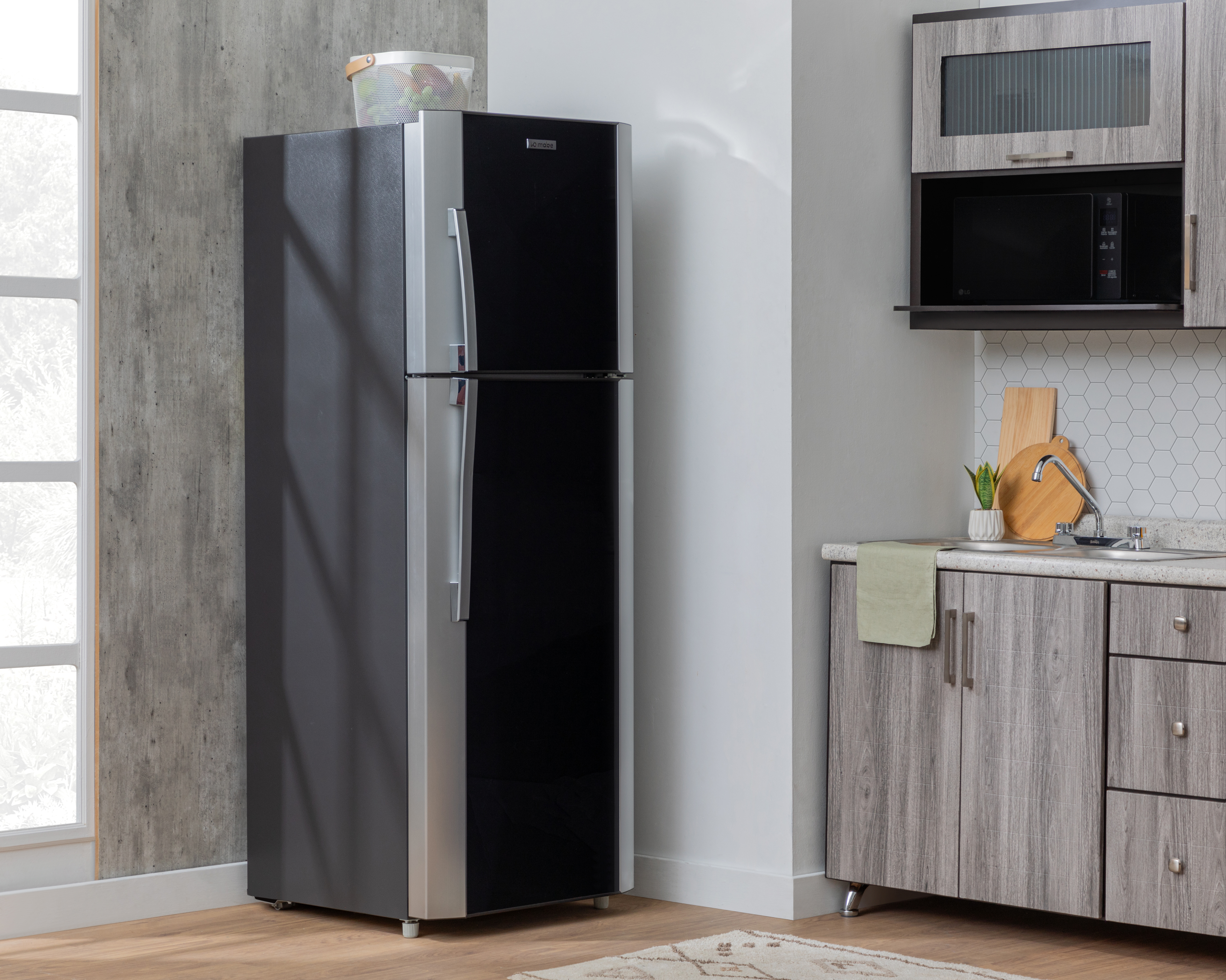 Foto 4 pulgar | Foto 3 | Refrigerador IO Mabe Top Mount 15 Pies Gris O1540YMXN3