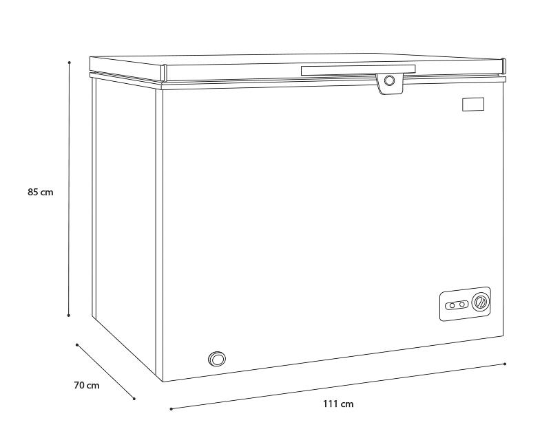 Foto 7 pulgar | Foto 6 | Congelador Mabe Horizontal 11 Pies Blanco CHM11BPL