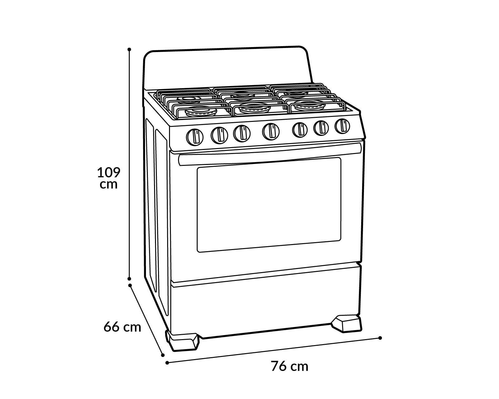 Foto 6 | Foto 6 | Estufa Whirlpool de Piso 30" con 6 Quemadores de Gas WFR3200D