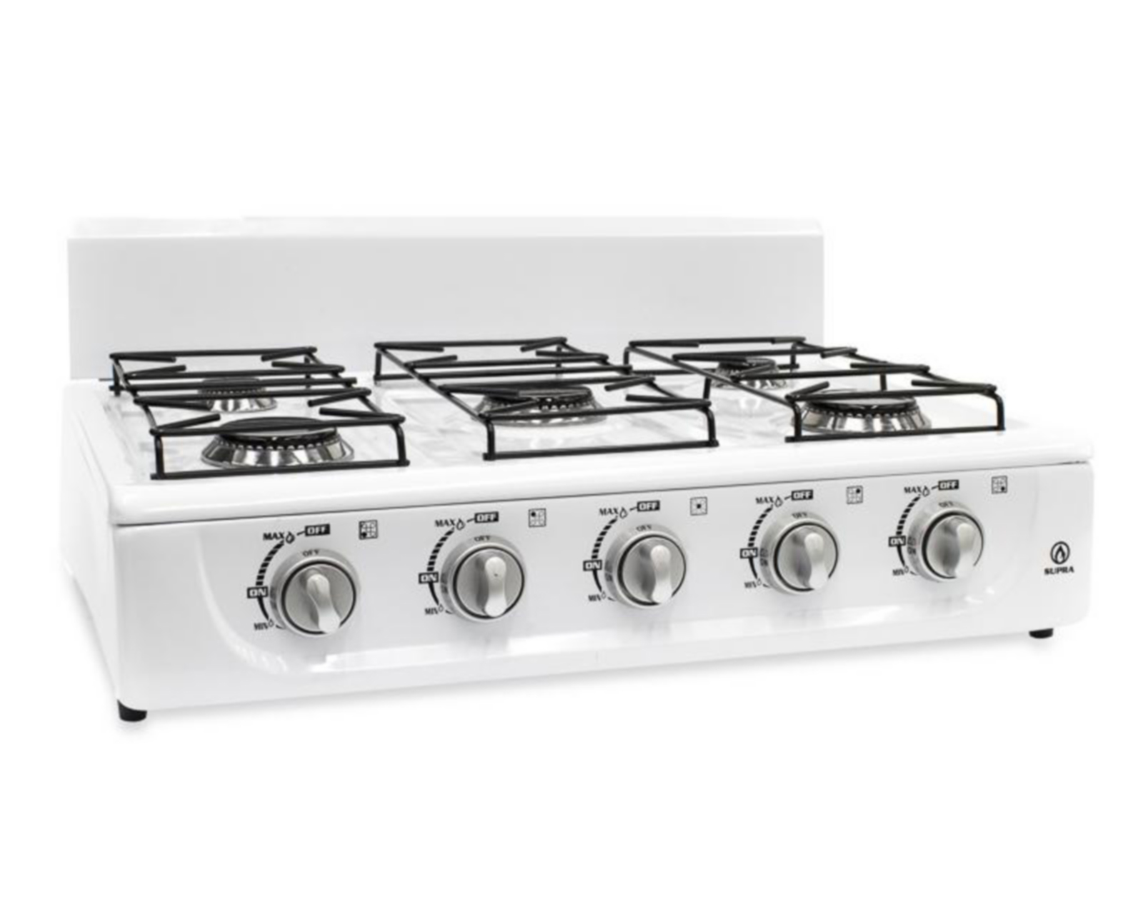 Estufa de Mesa Supra 5 Quemadores 5Q-B Blanca