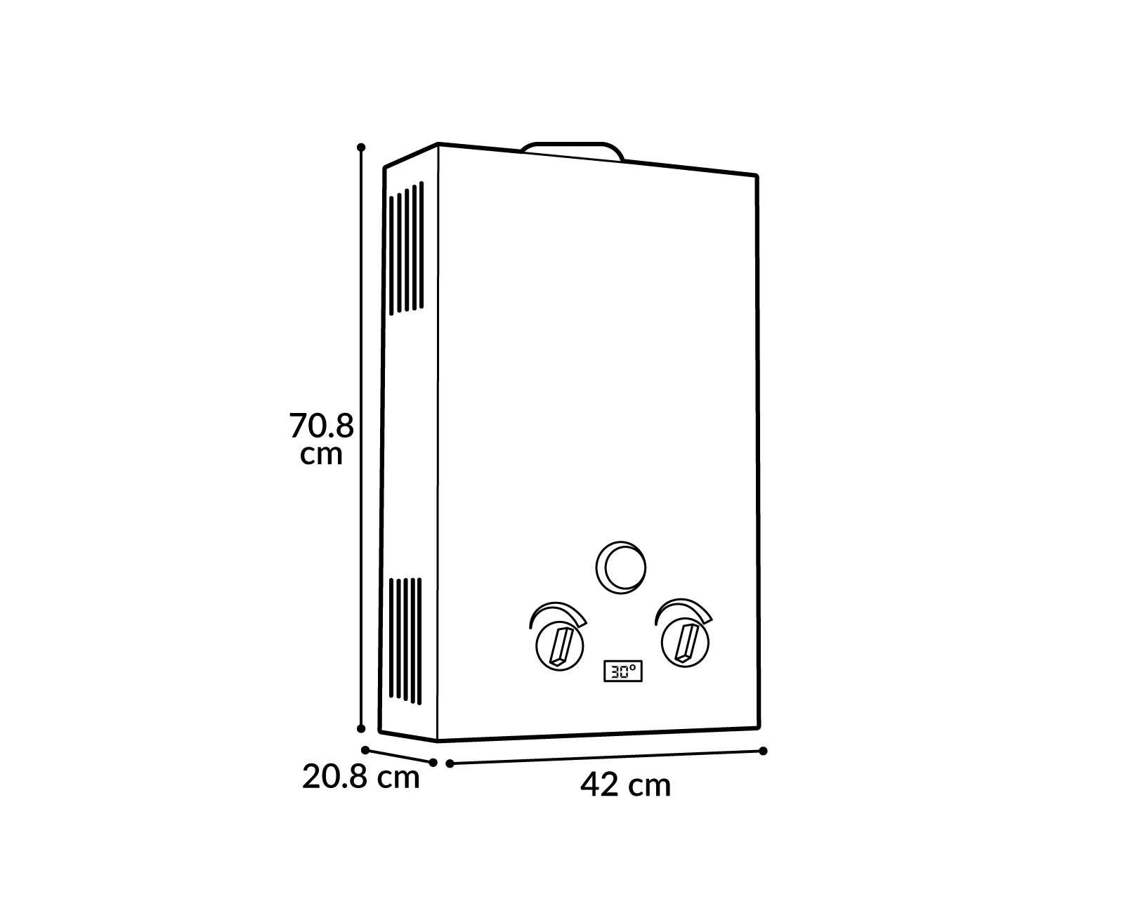 Foto 4 pulgar | Foto 3 | Calentador de Agua Instantáneo Mirage MBF16NB 3 Servicios Gas LP
