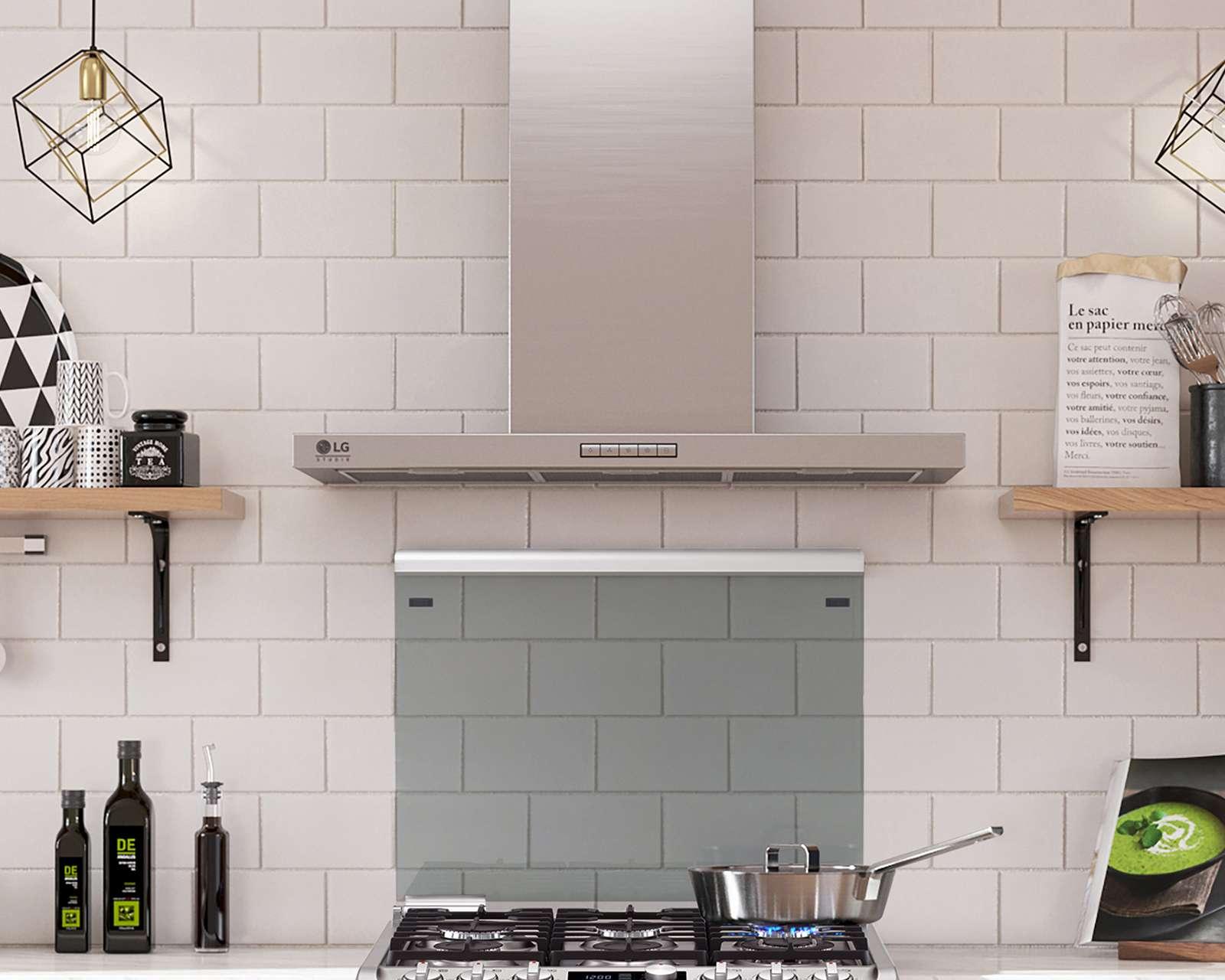 Foto 7 | Foto 7 | Campana LG 35" de Pared Acero Inoxidable