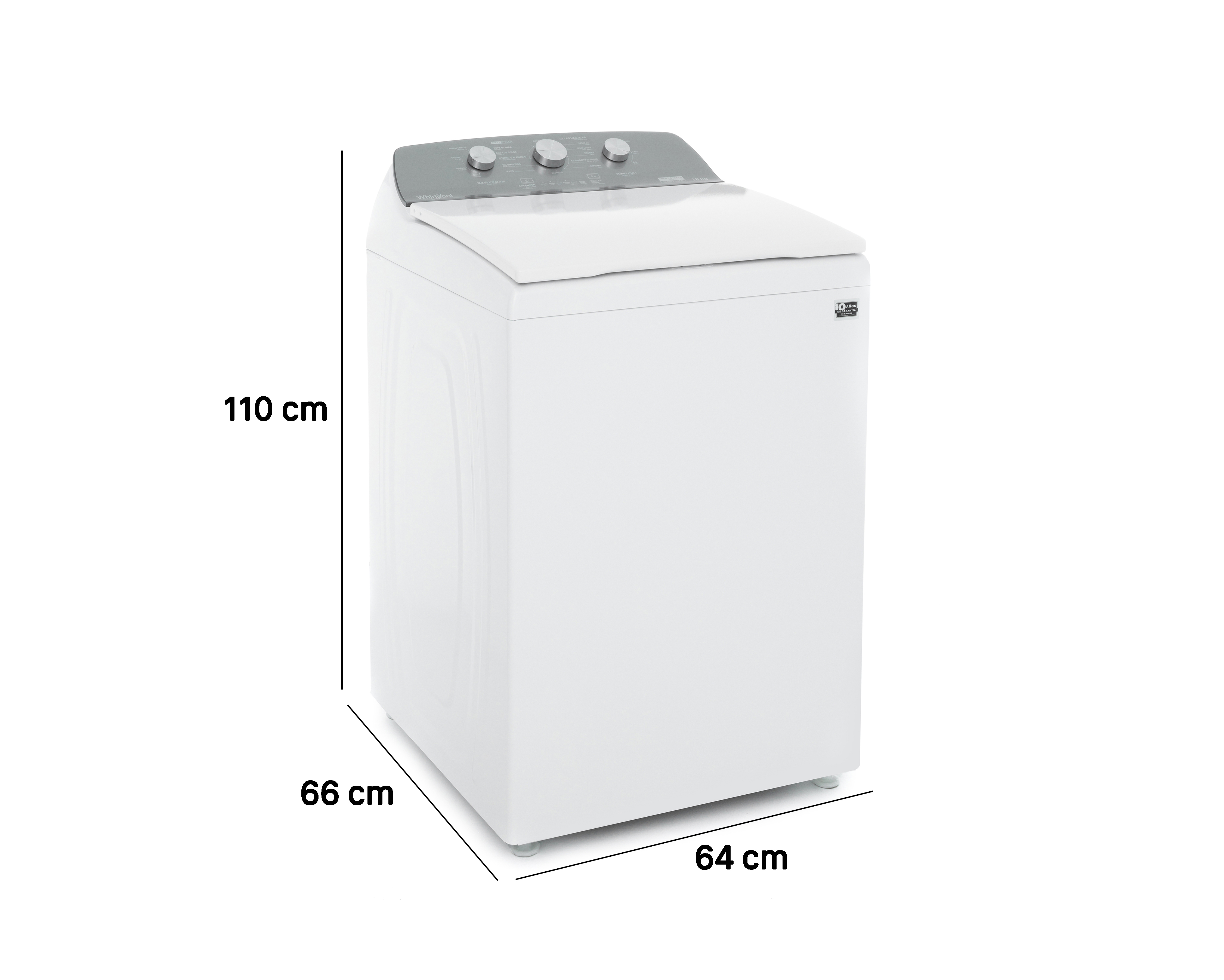 Foto 9 pulgar | Foto 8 | Lavadora Whirlpool Automática 8MWTW1813MJM 18 kg Blanca/Plateada