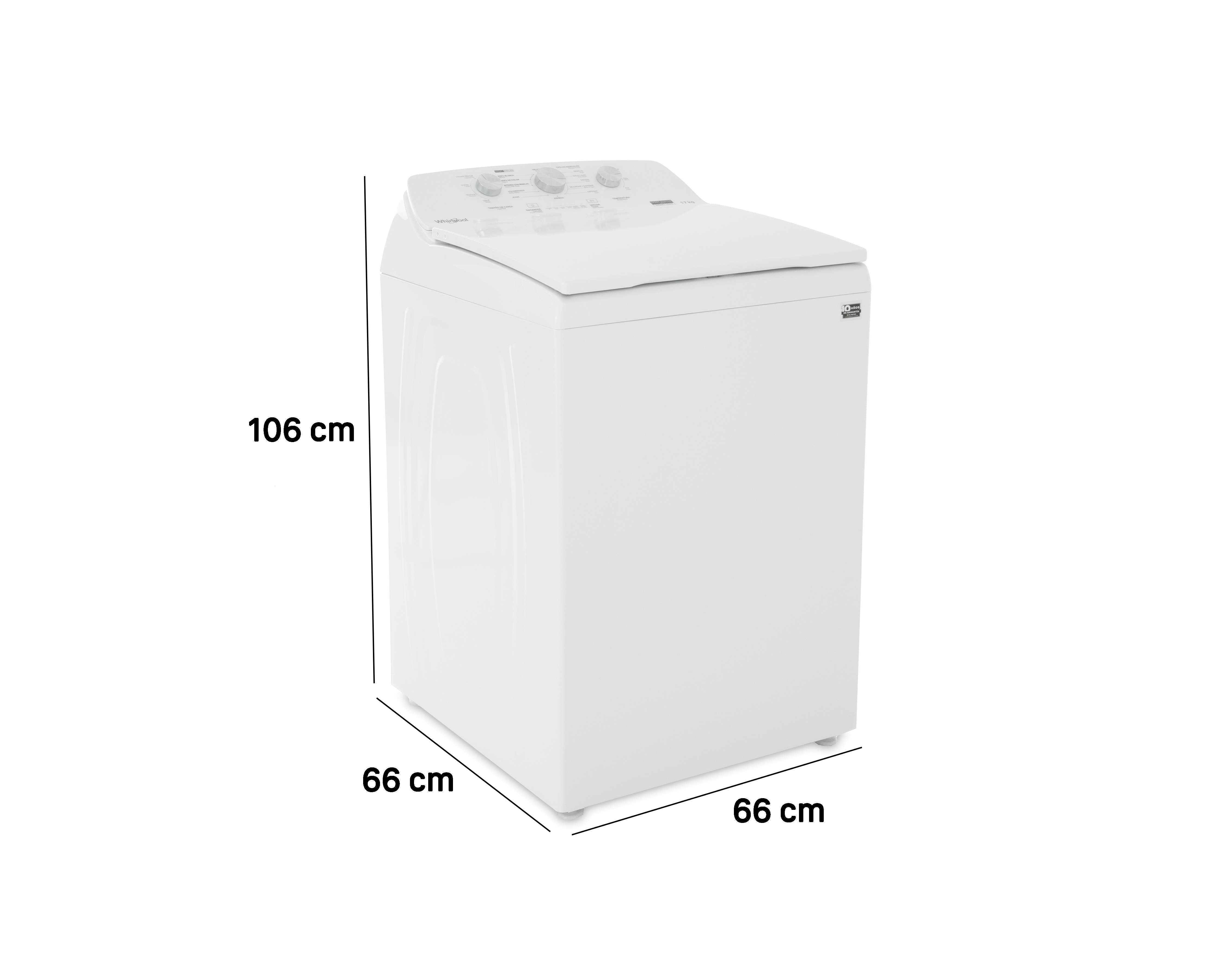 Foto 9 pulgar | Foto 8 | Lavadora Whirlpool Automática 8MWTW1713MJQ 17 kg Blanca