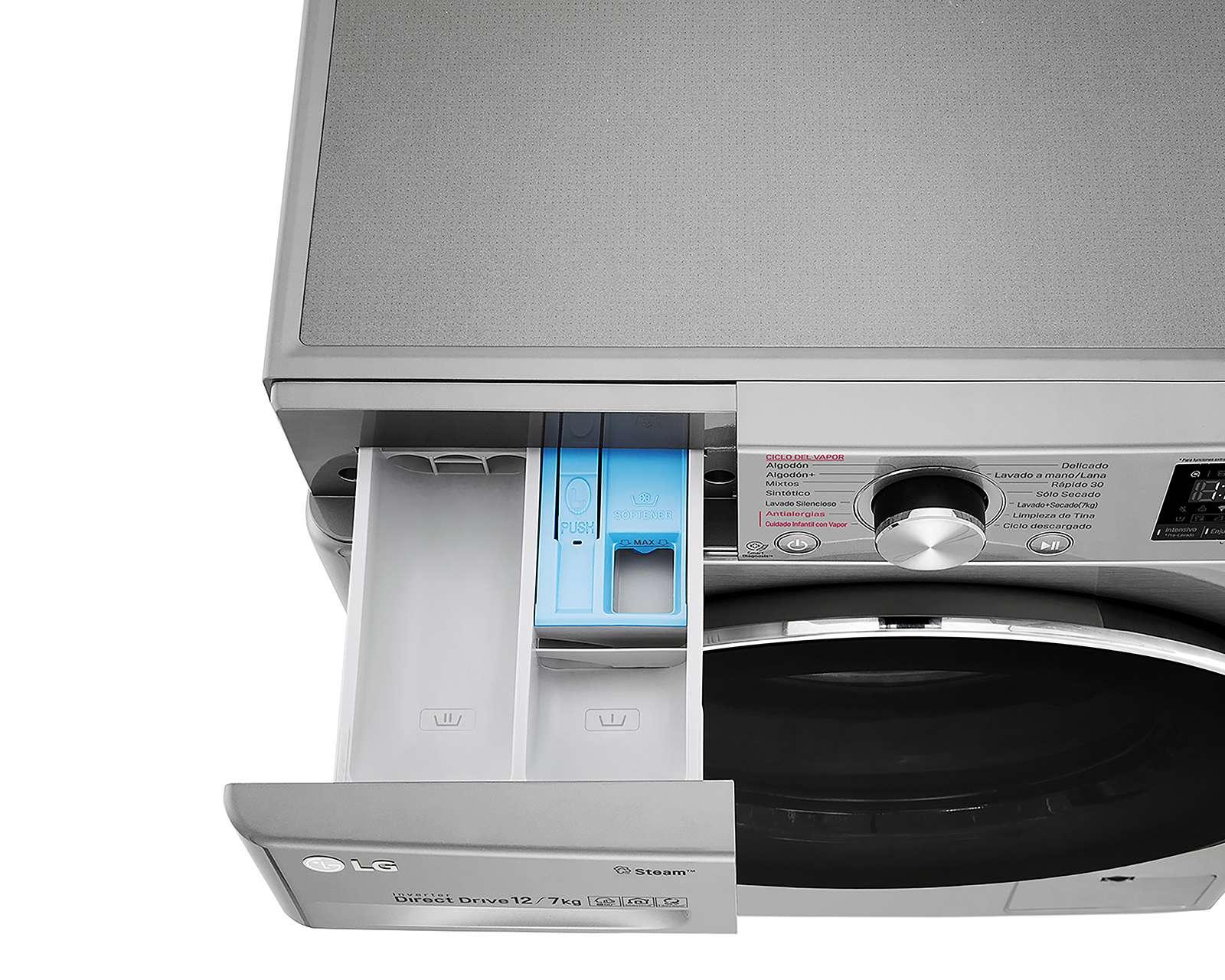 Foto 6 | Foto 6 | Lavasecadora LG Digital WD12VVC4S6S 12kg / 7kg Acero Inoxidable