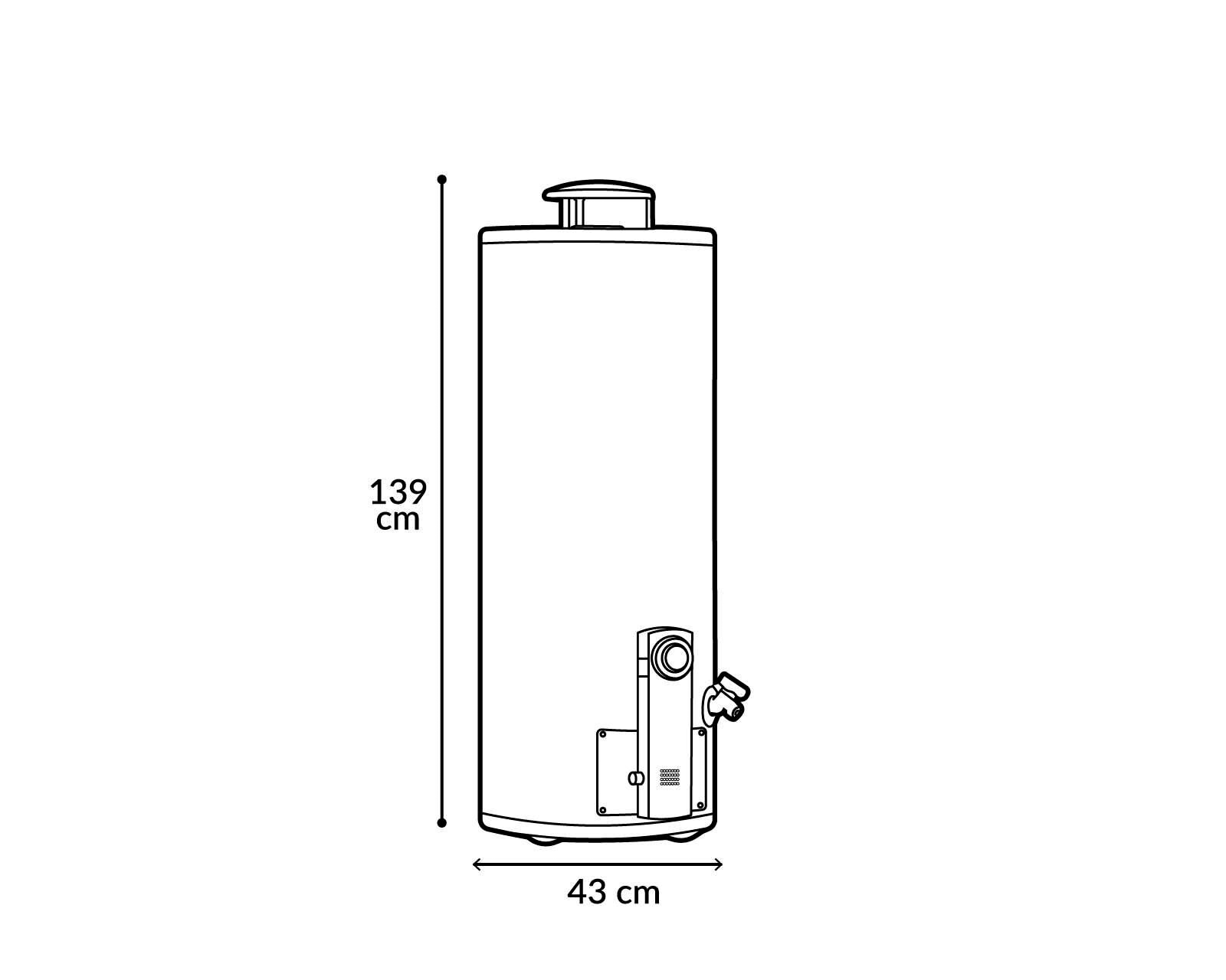 Foto 4 | Foto 4 | Calentador de Agua de Depósito Calorex G-30 GEN3/4 3 Servicios Gas LP