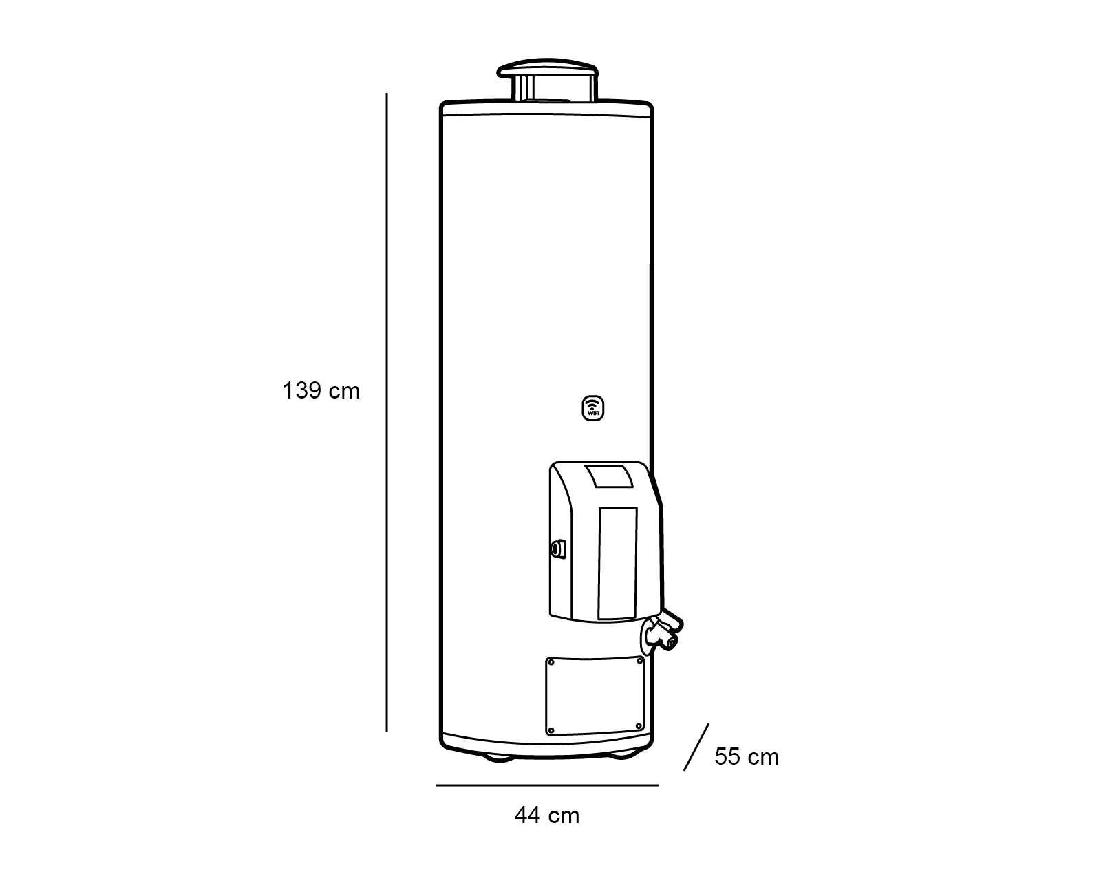 Foto 5 pulgar | Foto 4 | Calentador de Agua de Depósito Calorex G-30 Sin Piloto Wifi 3 Servicios Gas LP