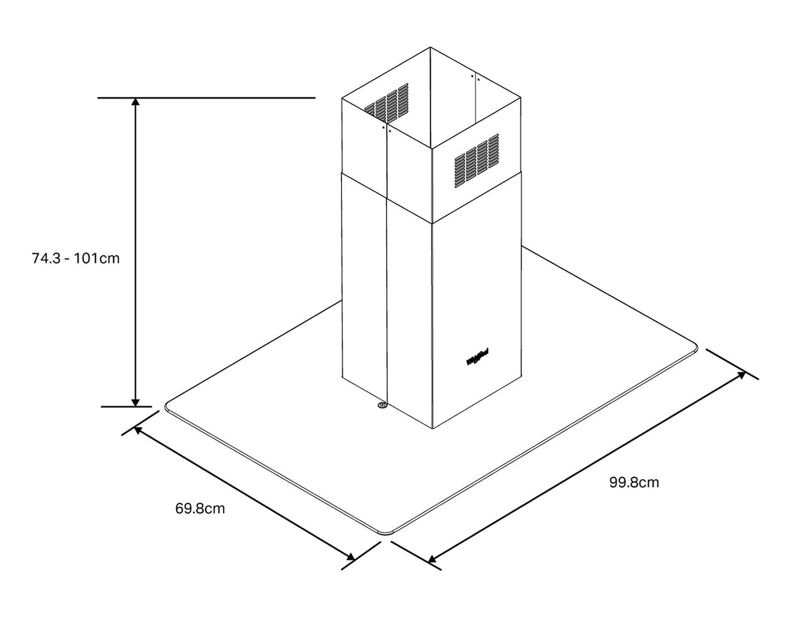 Foto 5 pulgar | Foto 4 | Campana Whirlpool 38" de Isla Acero Inoxidable