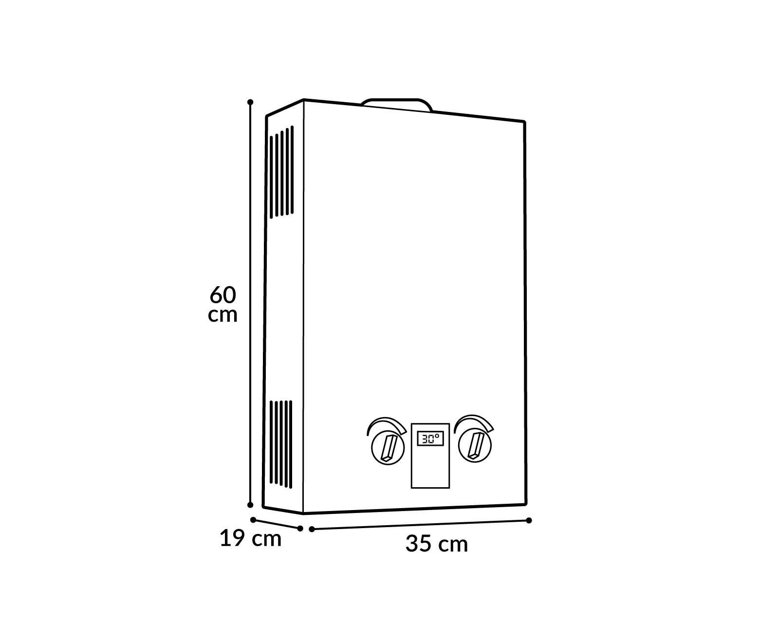 Foto 7 pulgar | Foto 6 | Calentador de Agua Instantáneo IUSA Enerhit 06LT BL 1 Servicio Gas Natural