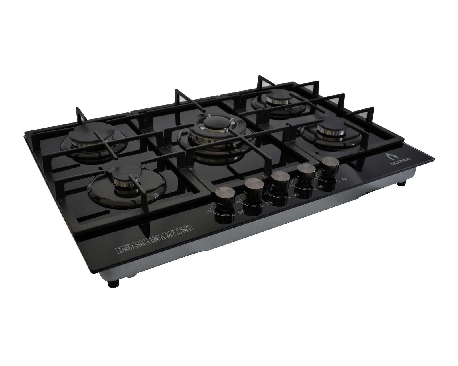 Foto 3 | Foto 3 | Parrilla Empotrable Supra 76 cm Gas 5Q-PG-76 Negro