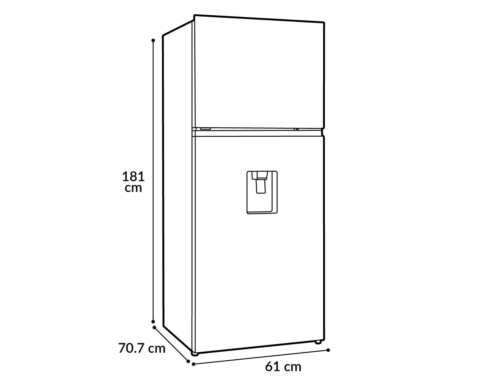 Foto 8 | Foto 9 | Refrigerador Whirlpool Top Mount 14 Pies Gris