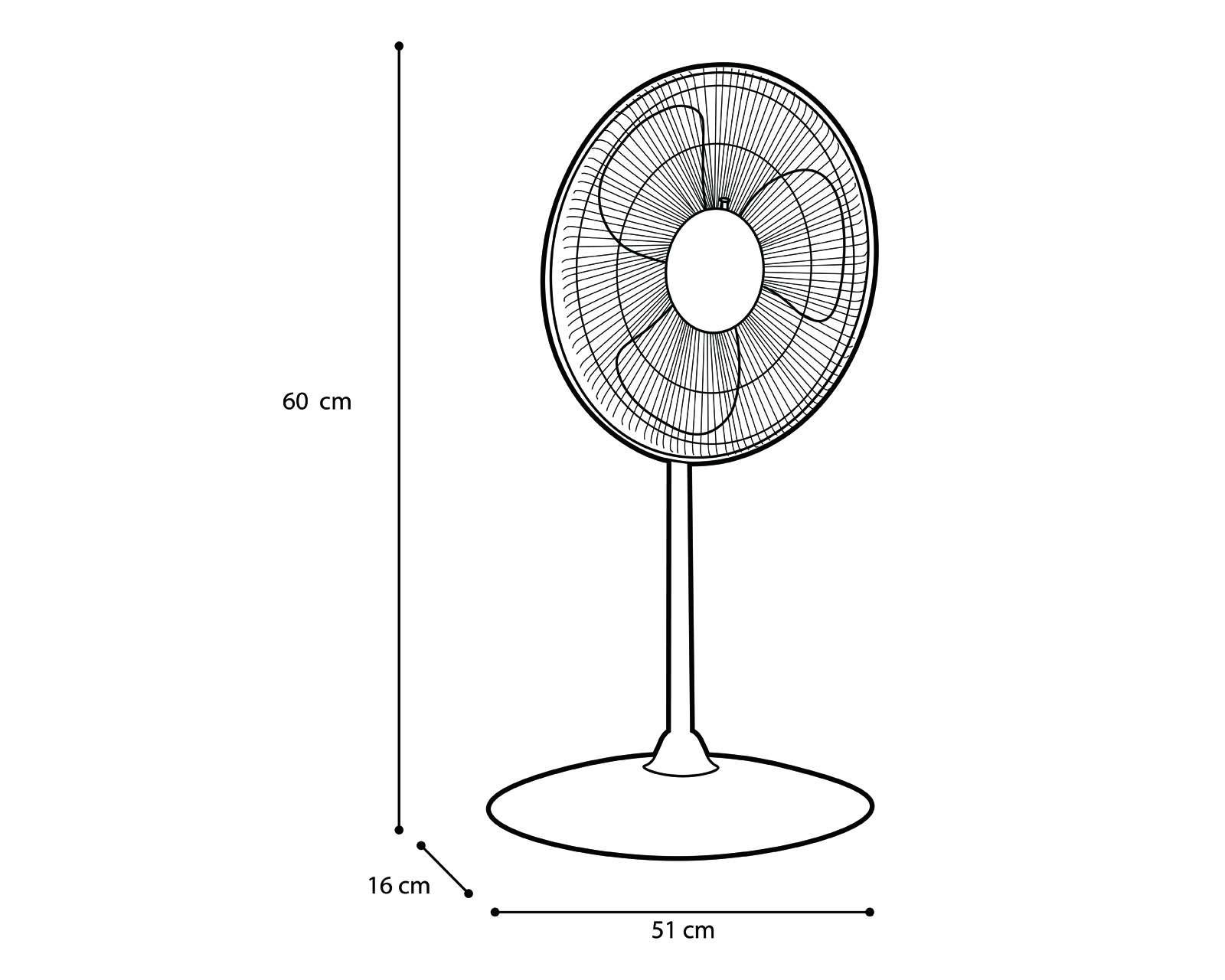 Foto 6 pulgar | Foto 5 | Ventilador de Pedestal Record 18"