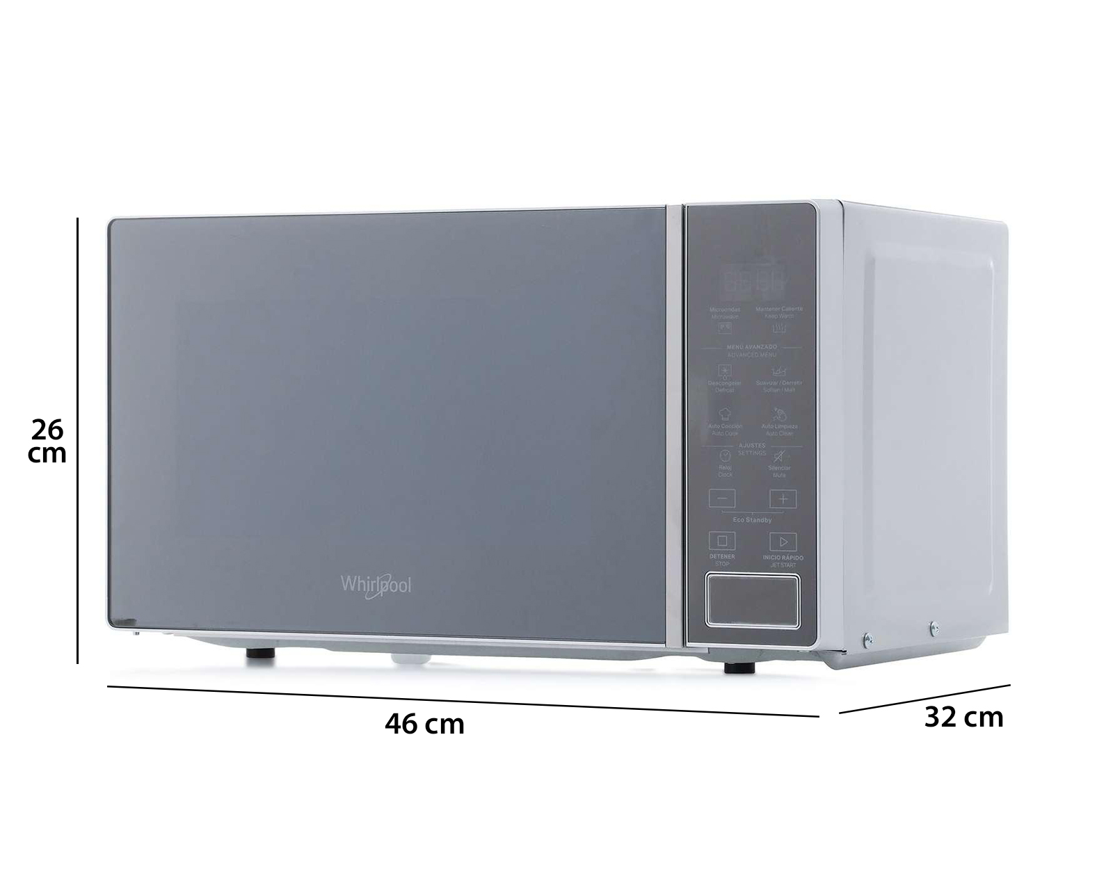Foto 7 | Foto 7 | Horno de Microondas Whirlpool 0.7 Pies WM1807D Acero Inoxidable
