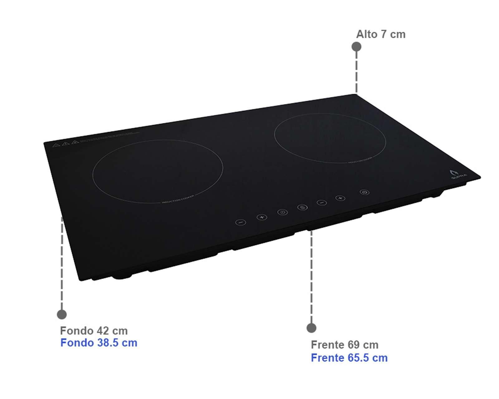 Foto 5 | Foto 5 | Parrilla Empotrable Supra 69 cm Eléctrica DUE-E Negra