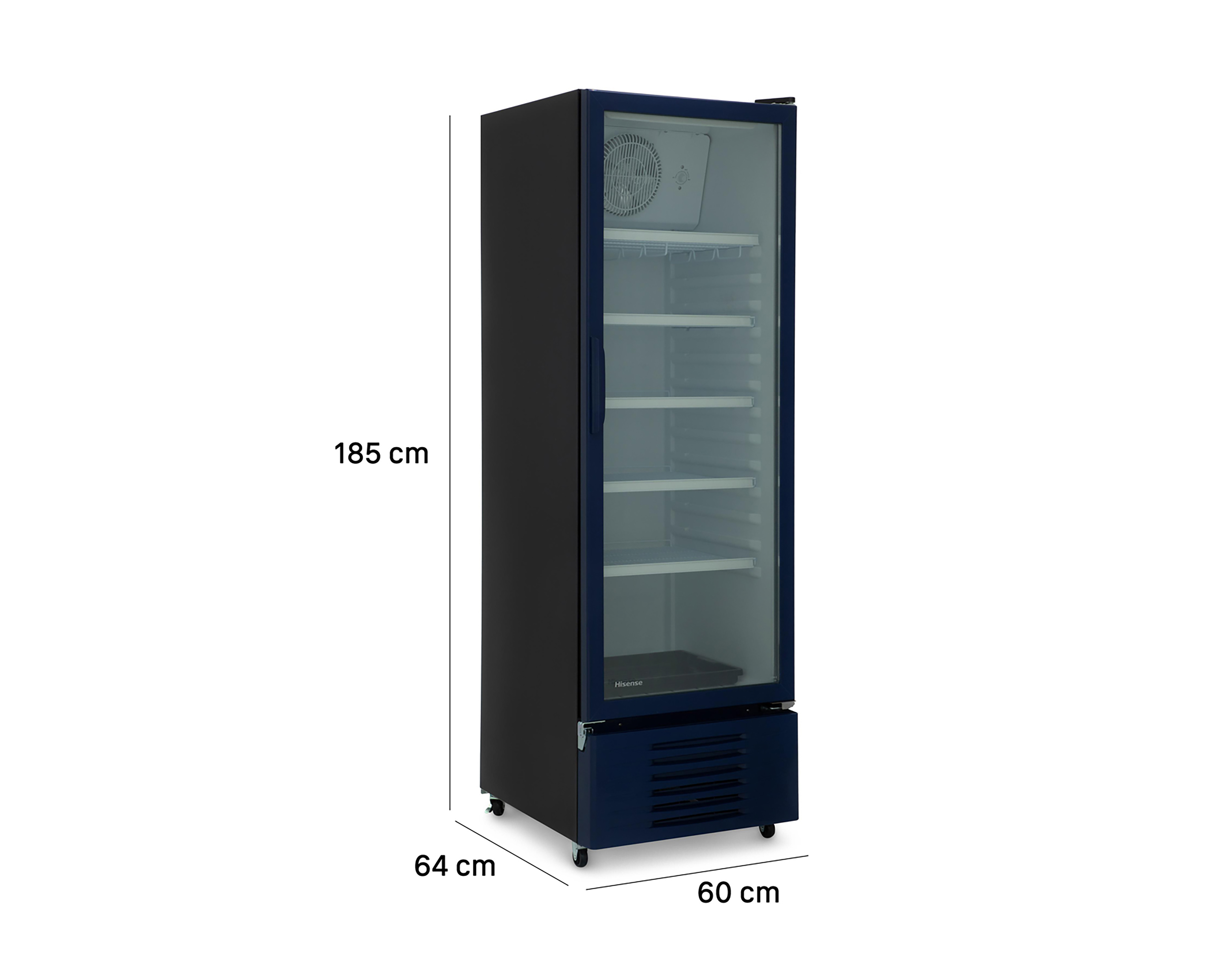 Foto 8 pulgar | Foto 7 | Refrigerador Hisense Una Puerta 9 Pies Azul CVC494N3AWX