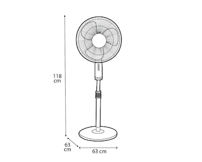 Foto 5 | Foto 5 | Ventilador de Pedestal Taurus 16"