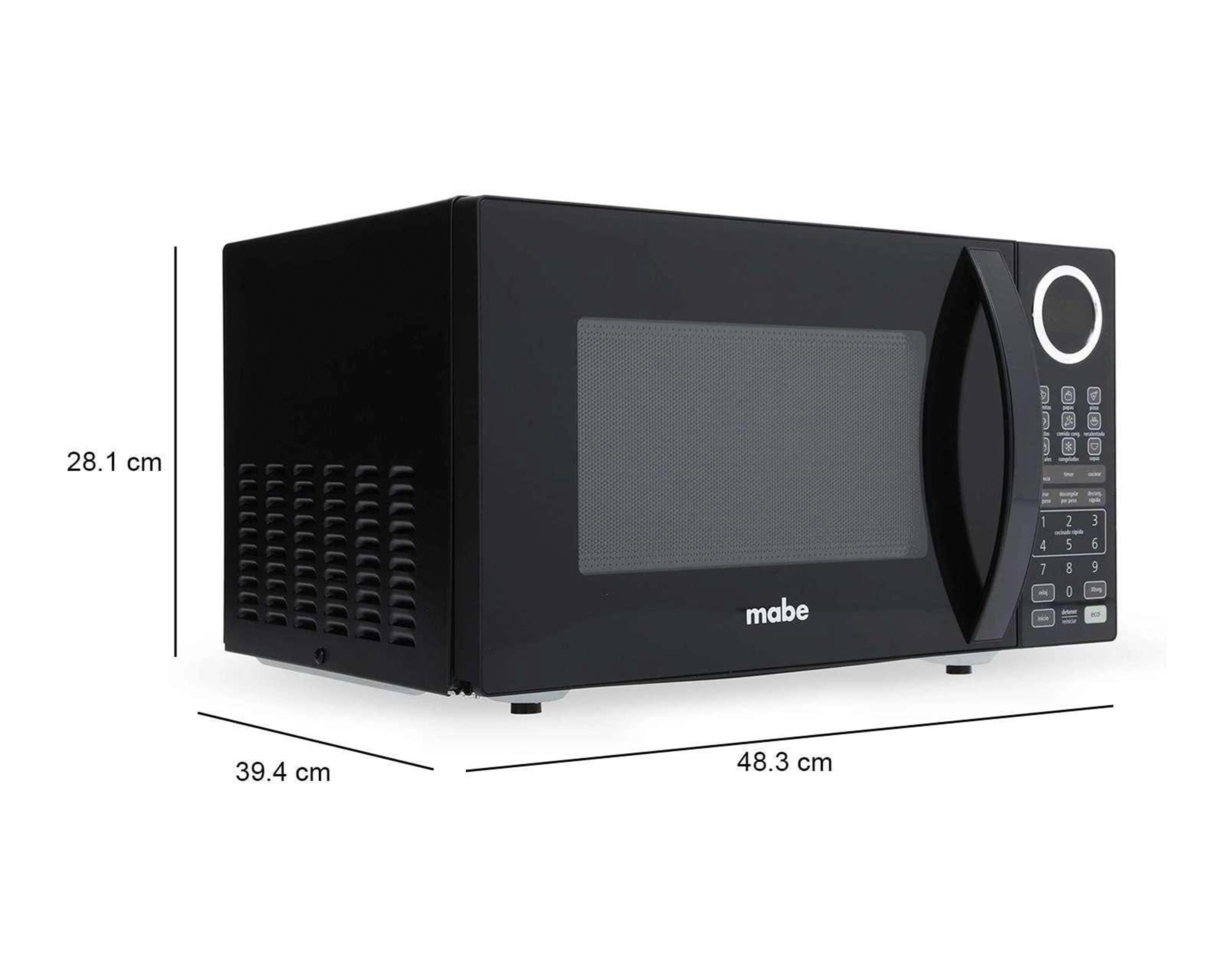 Foto 8 pulgar | Foto 7 | Horno de Microondas Mabe 0.9 Pies HMM09NJC Negro