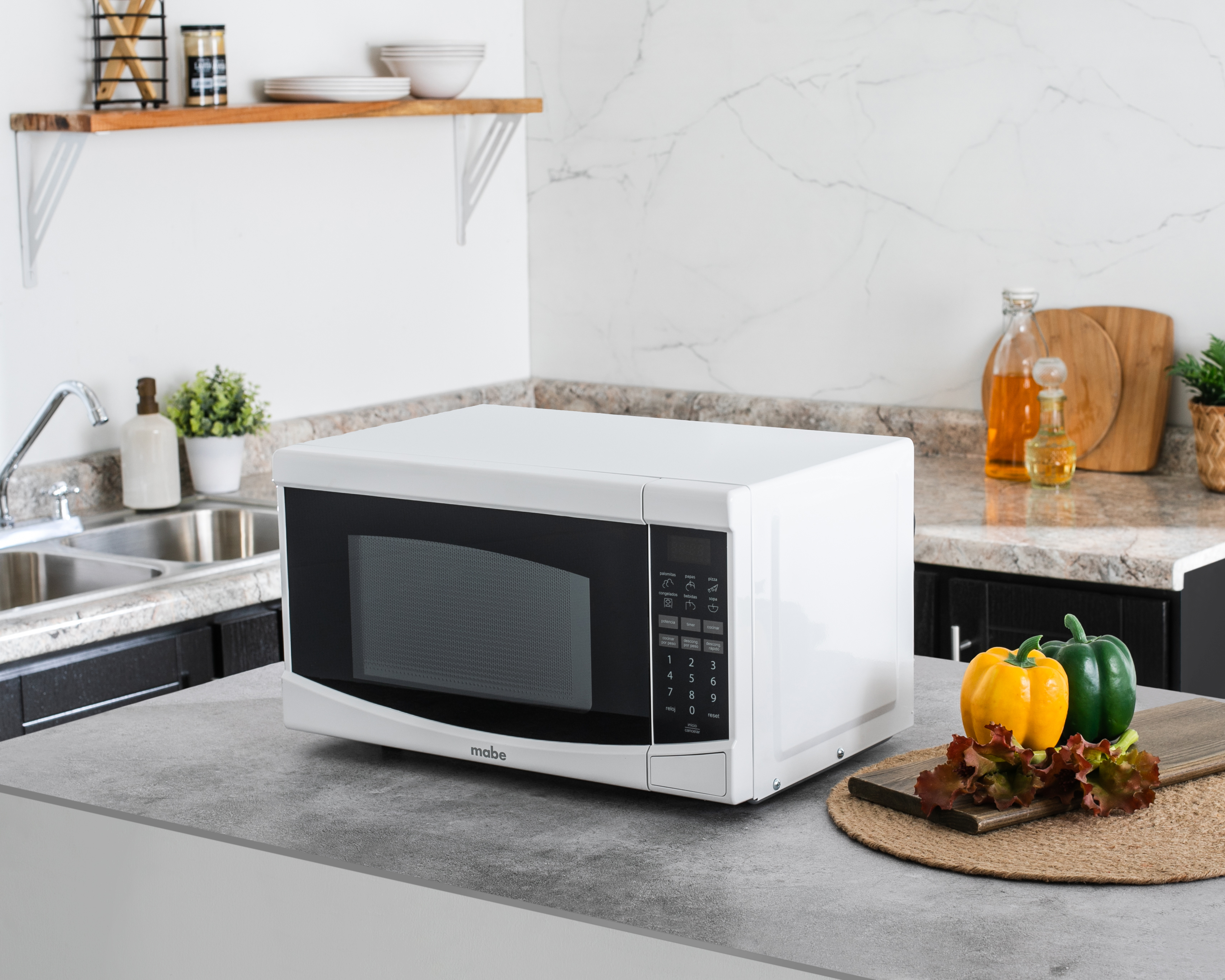 Foto 6 | Foto 6 | Horno de Microondas Mabe 0.7 Pies HMM70SWC Blanco