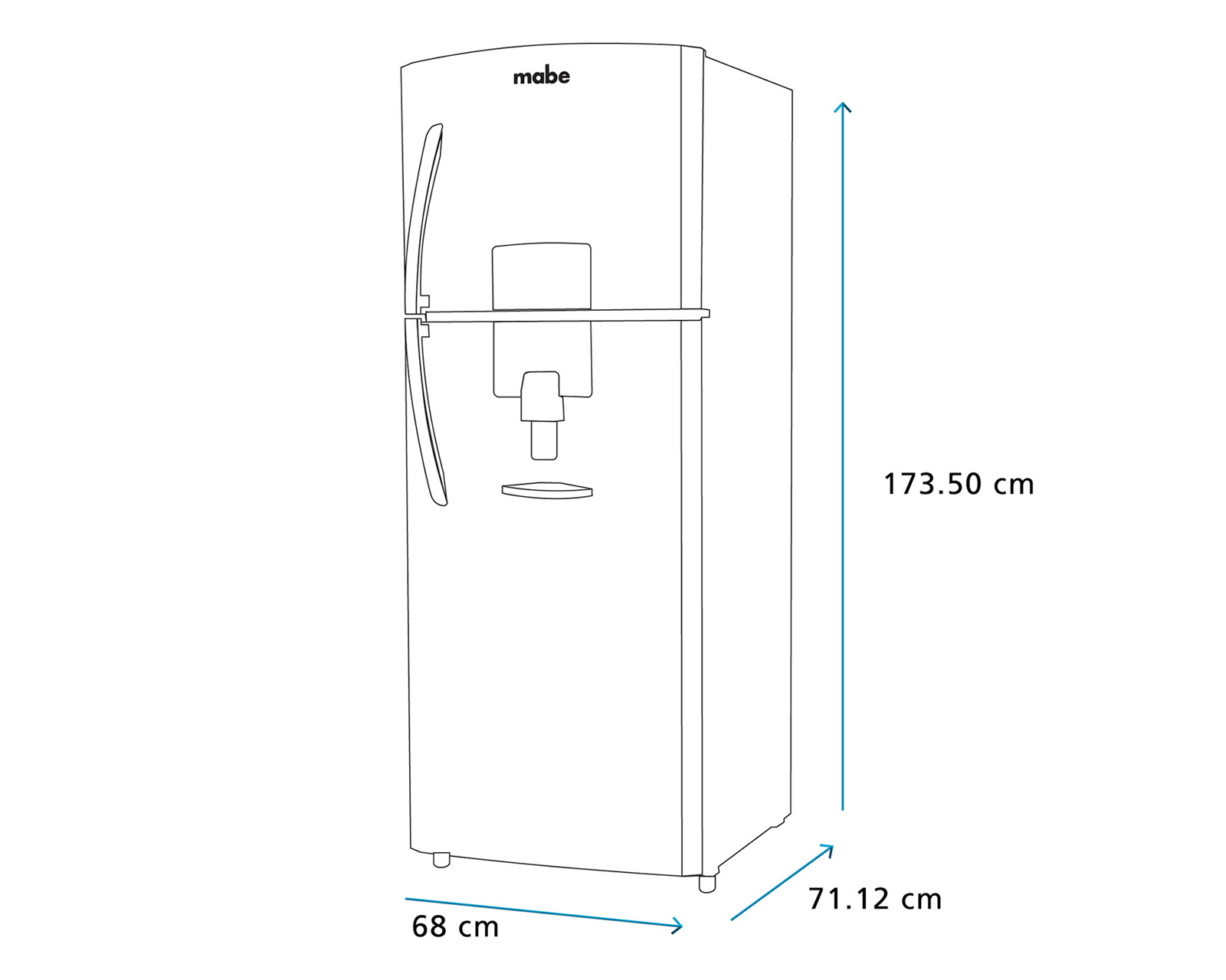 Foto 9 pulgar | Foto 8 | Refrigerador Mabe Top Mount 14 Pies Negro RME360FDMRP0