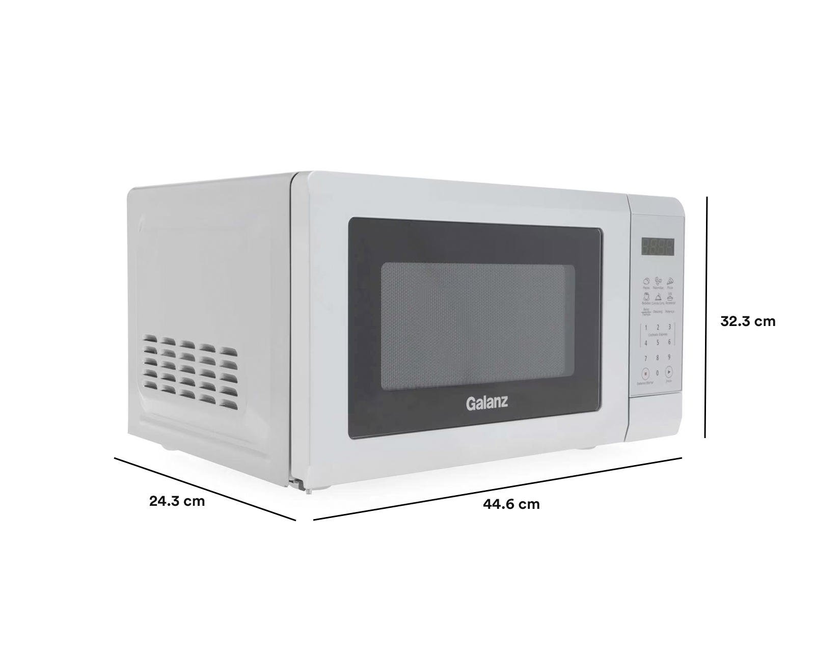 Foto 8 pulgar | Foto 7 | Horno de Microondas Galanz 0.7 Pies GLCMV607WE07 Blanco