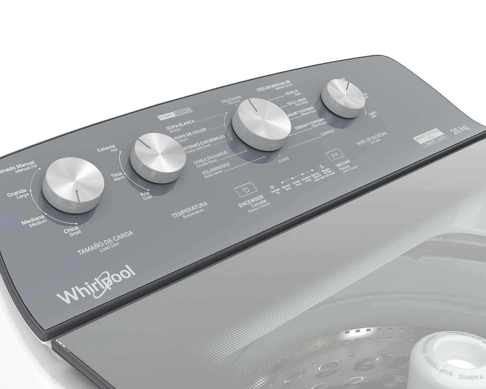 Foto 5 pulgar | Foto 4 | Lavadora Whirlpool Automática 8MWTW2024WJM 20 kg Blanca