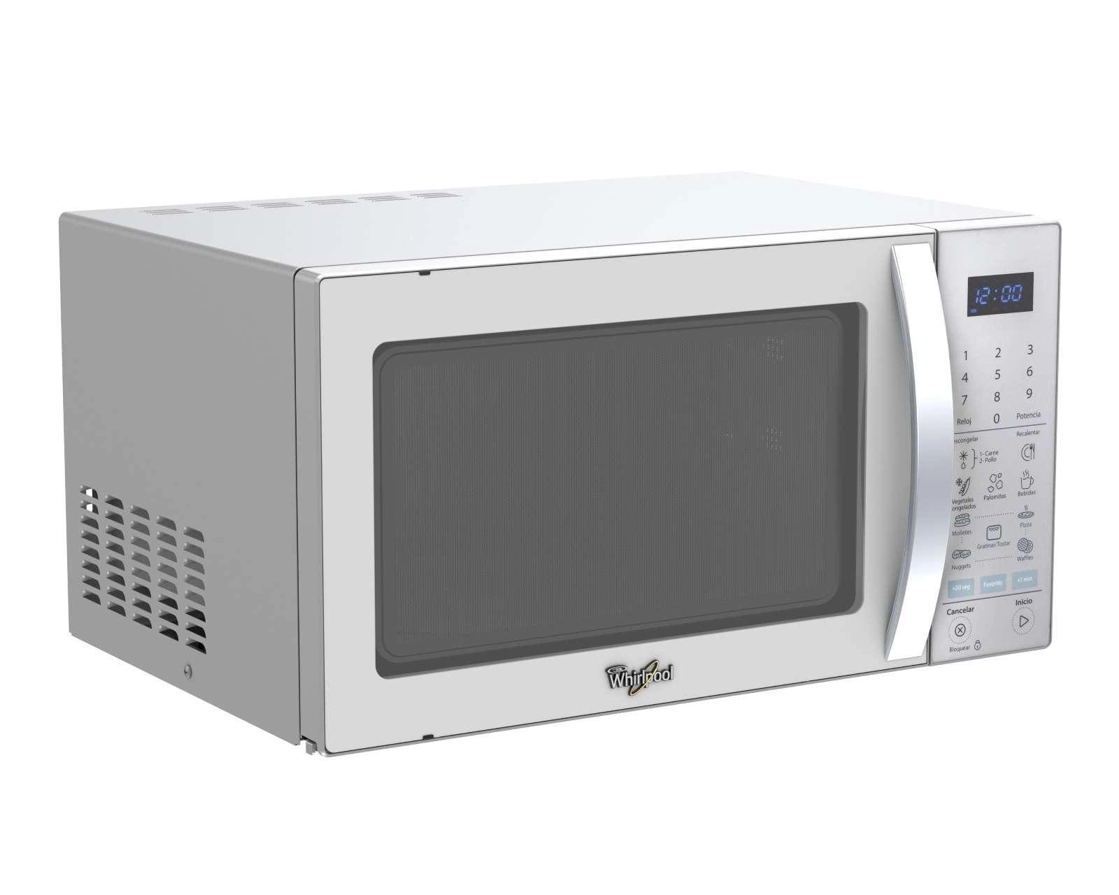 Horno de Microondas Whirlpool 1.4 Pies WM2514D Plateado