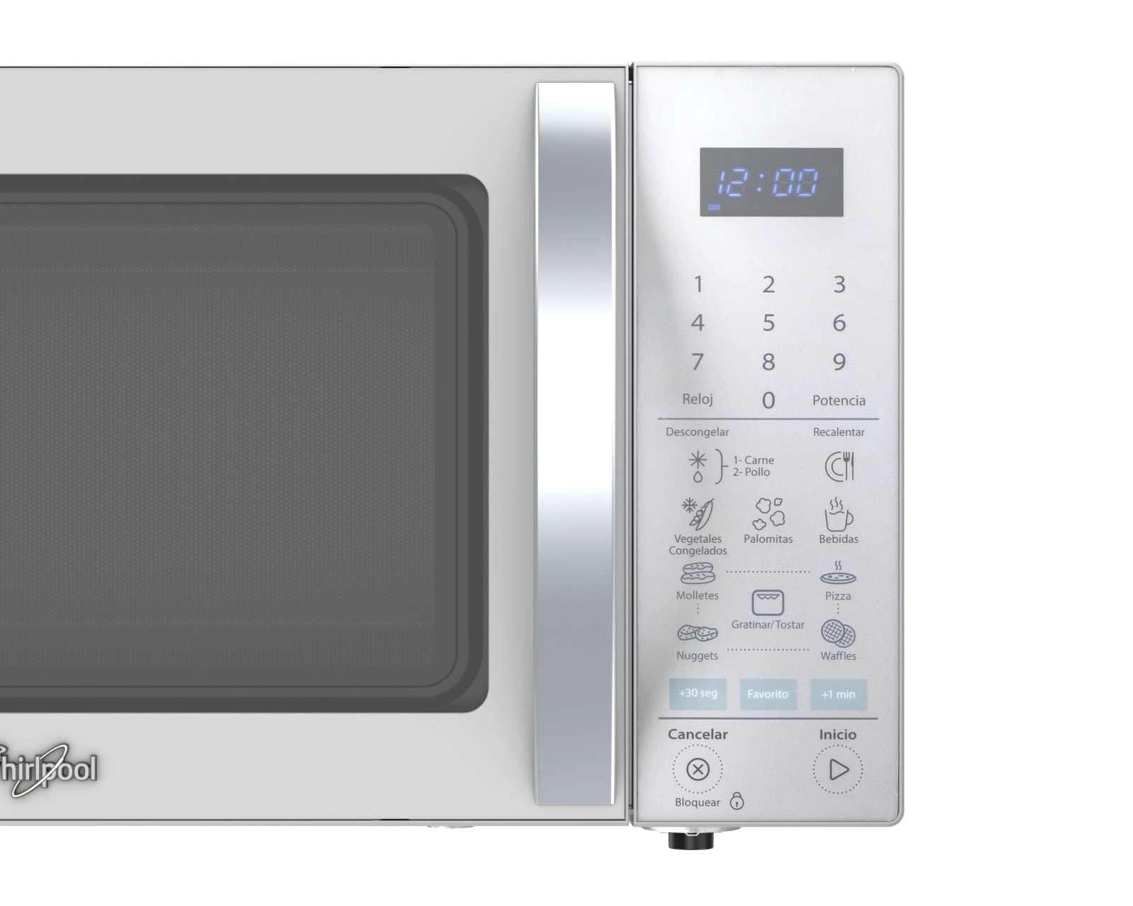 Foto 5 | Foto 5 | Horno de Microondas Whirlpool 1.4 Pies WM2514D Plateado