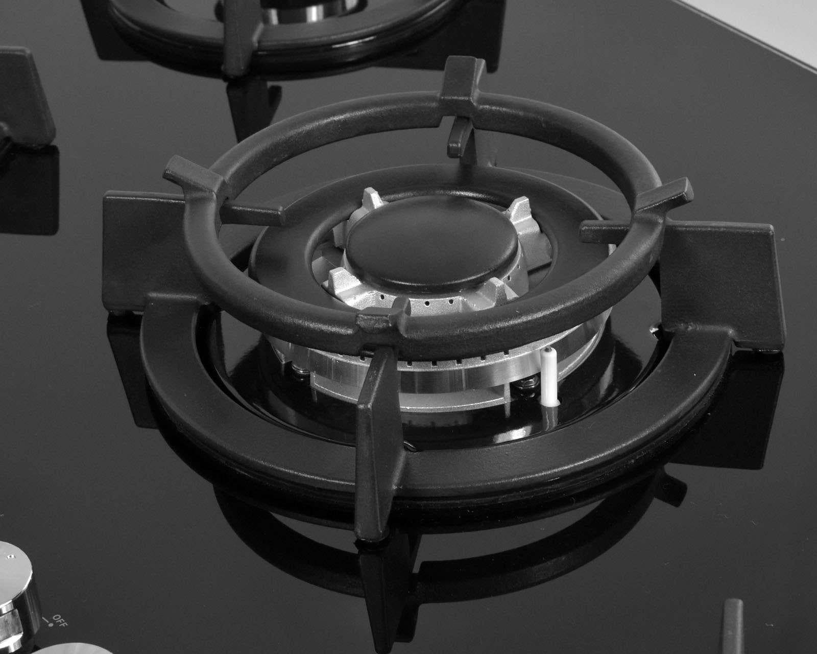 Foto 7 pulgar | Foto 6 | Parrilla Empotrable Supra 90 cm de Gas Onix Negra