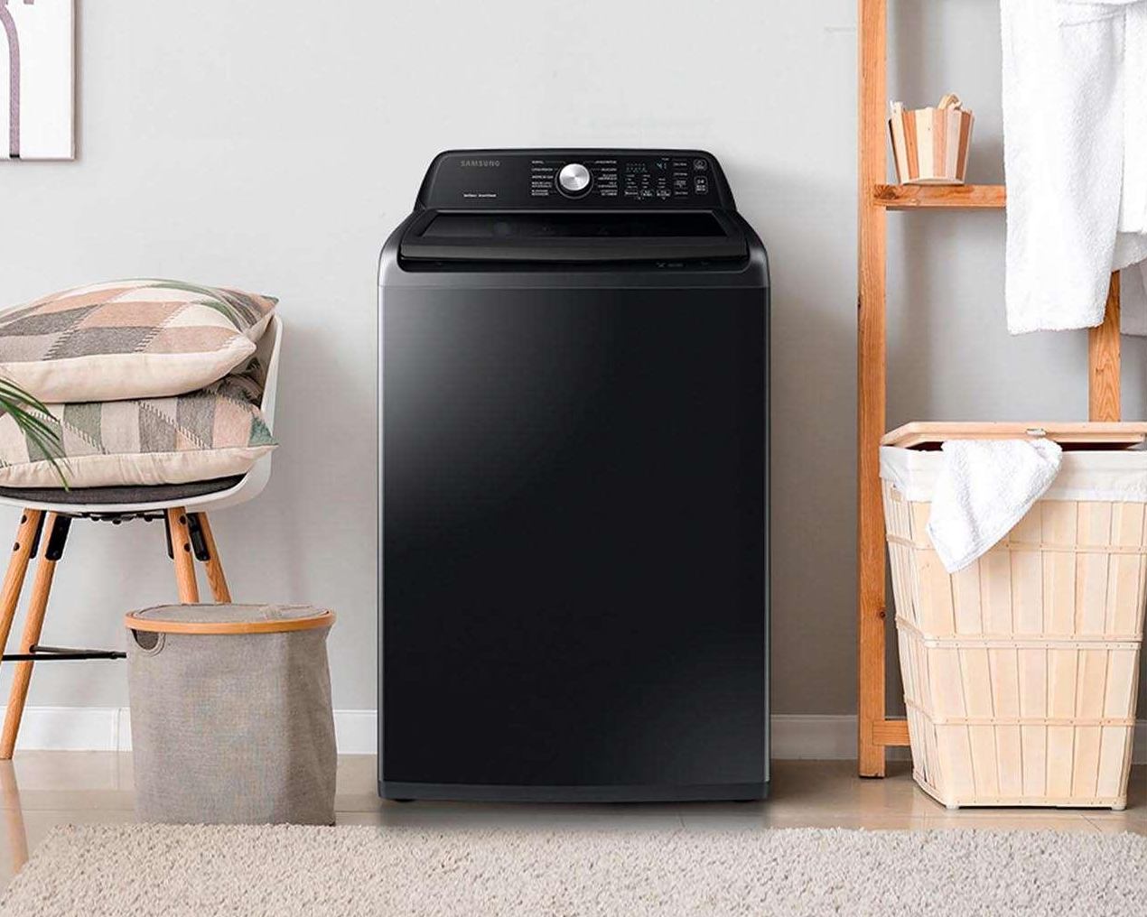 Foto 6 | Foto 6 | Lavadora Samsung WA21A3354GV/AX 21 kg Negra