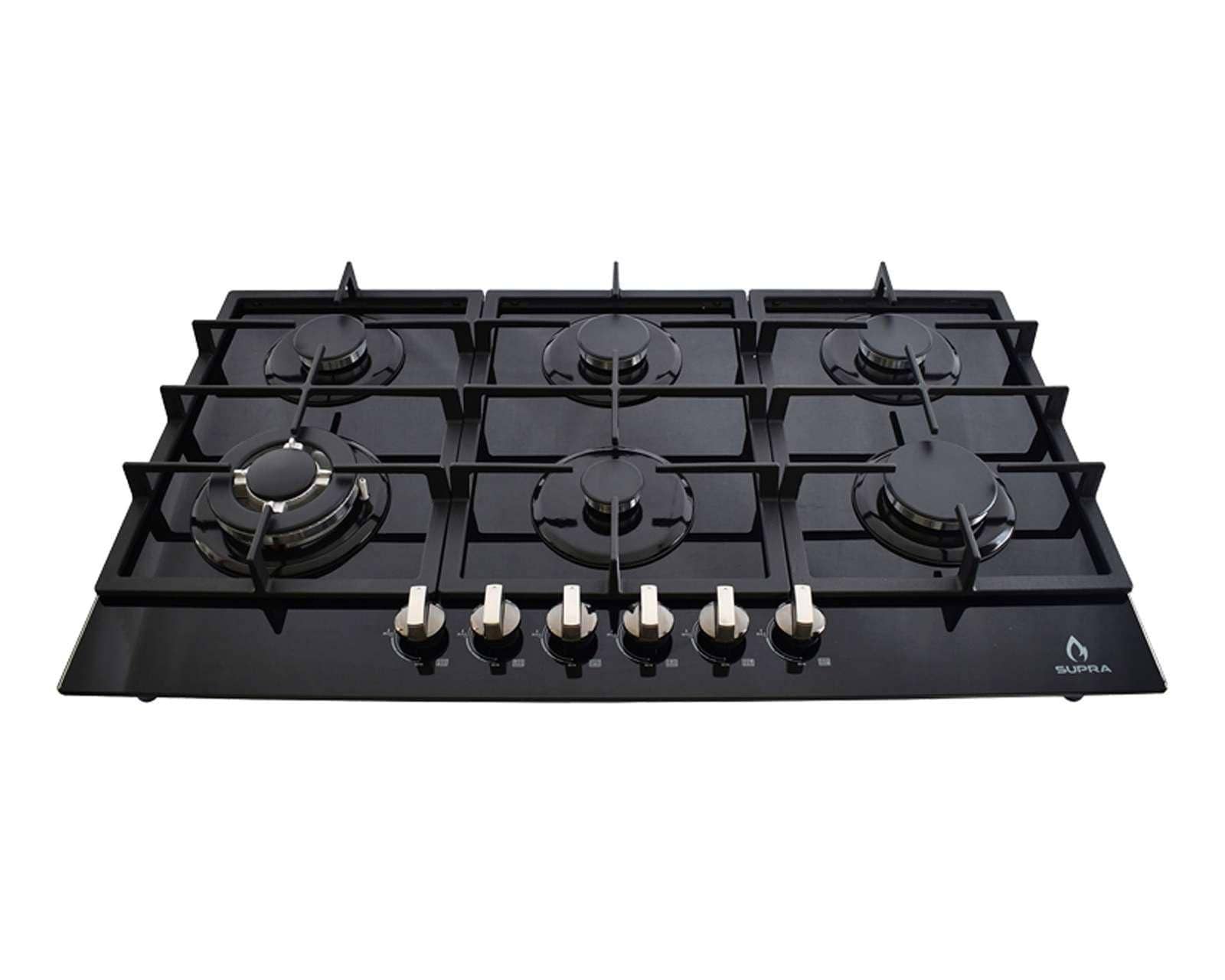 Foto 2 | Foto 2 | Parrilla Empotrable Supra 87 cm de Gas Diamond Glass Negra