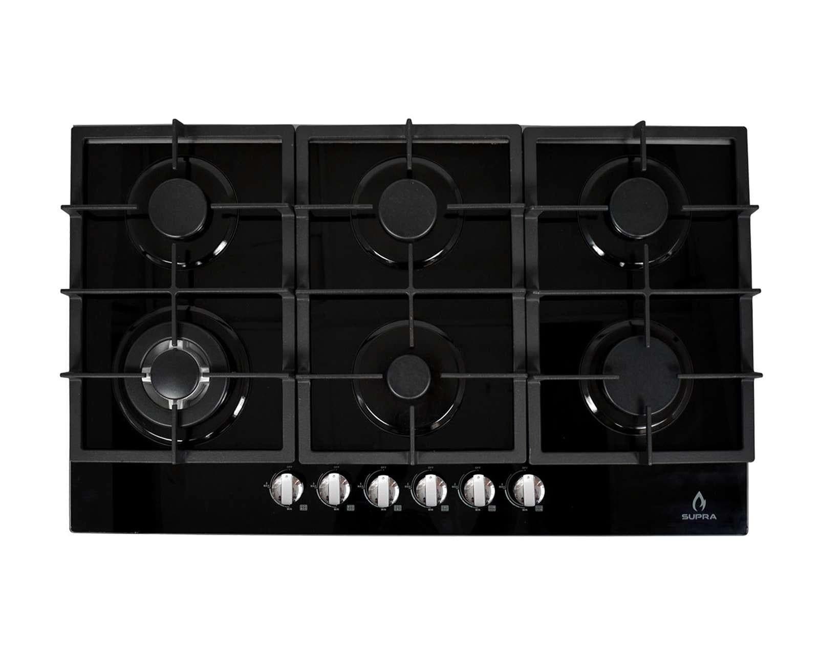 Foto 3 | Foto 3 | Parrilla Empotrable Supra 87 cm de Gas Diamond Glass Negra