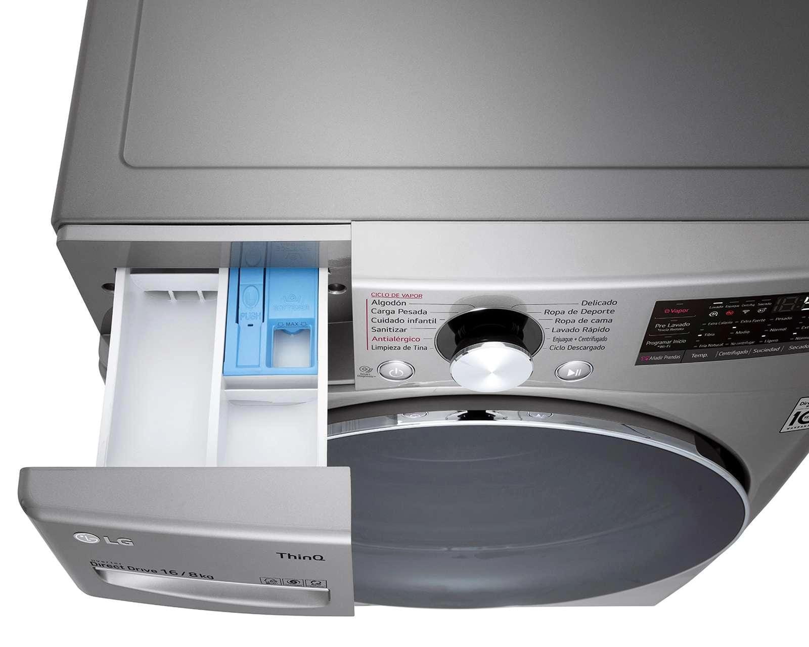 Foto 5 | Foto 5 | Lavasecadora LG Automática WD16SG2S6 16kg Plata