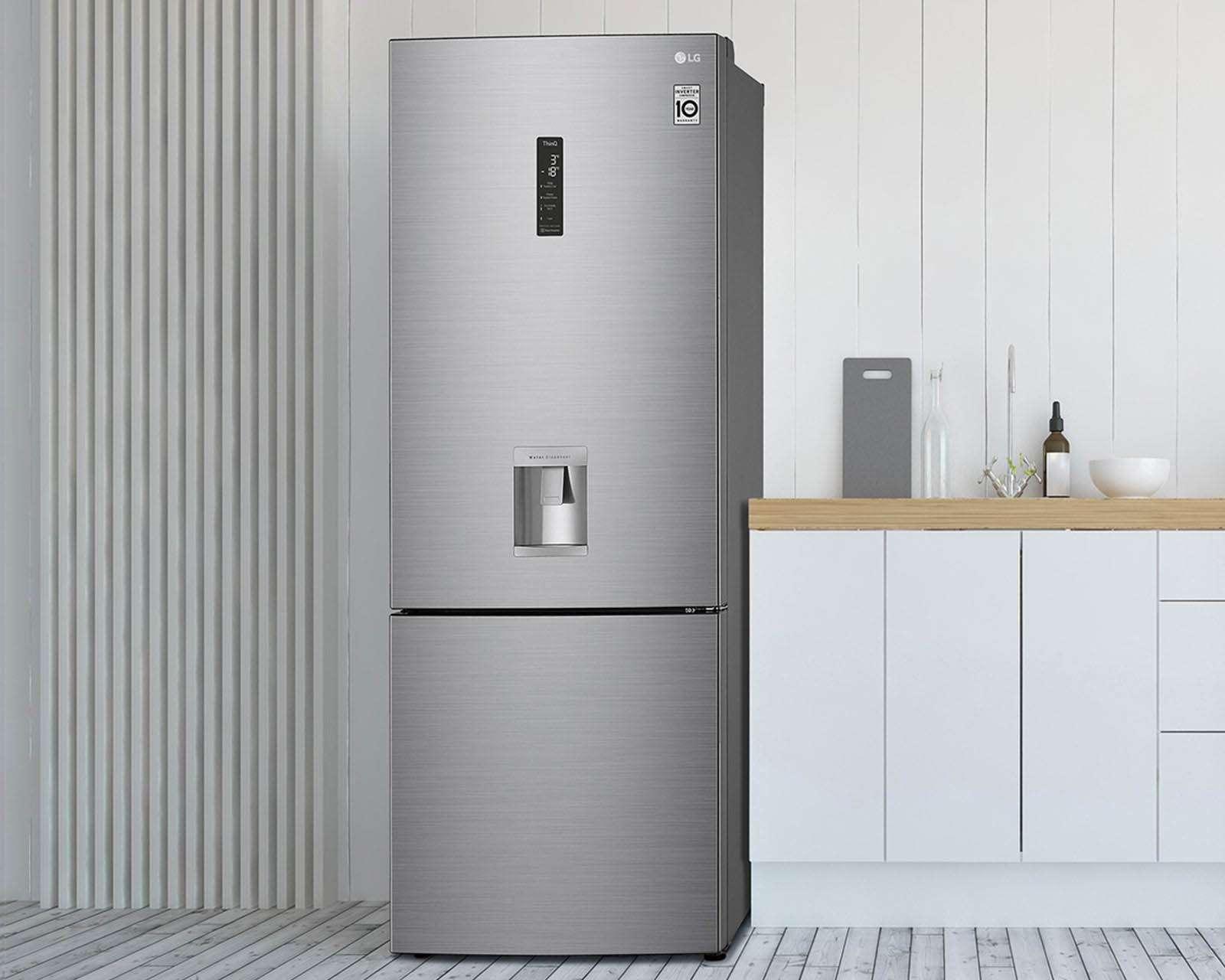 Foto 7 | Foto 7 | Refrigerador LG Botton Mount 17 Pies Gris GB45SPP