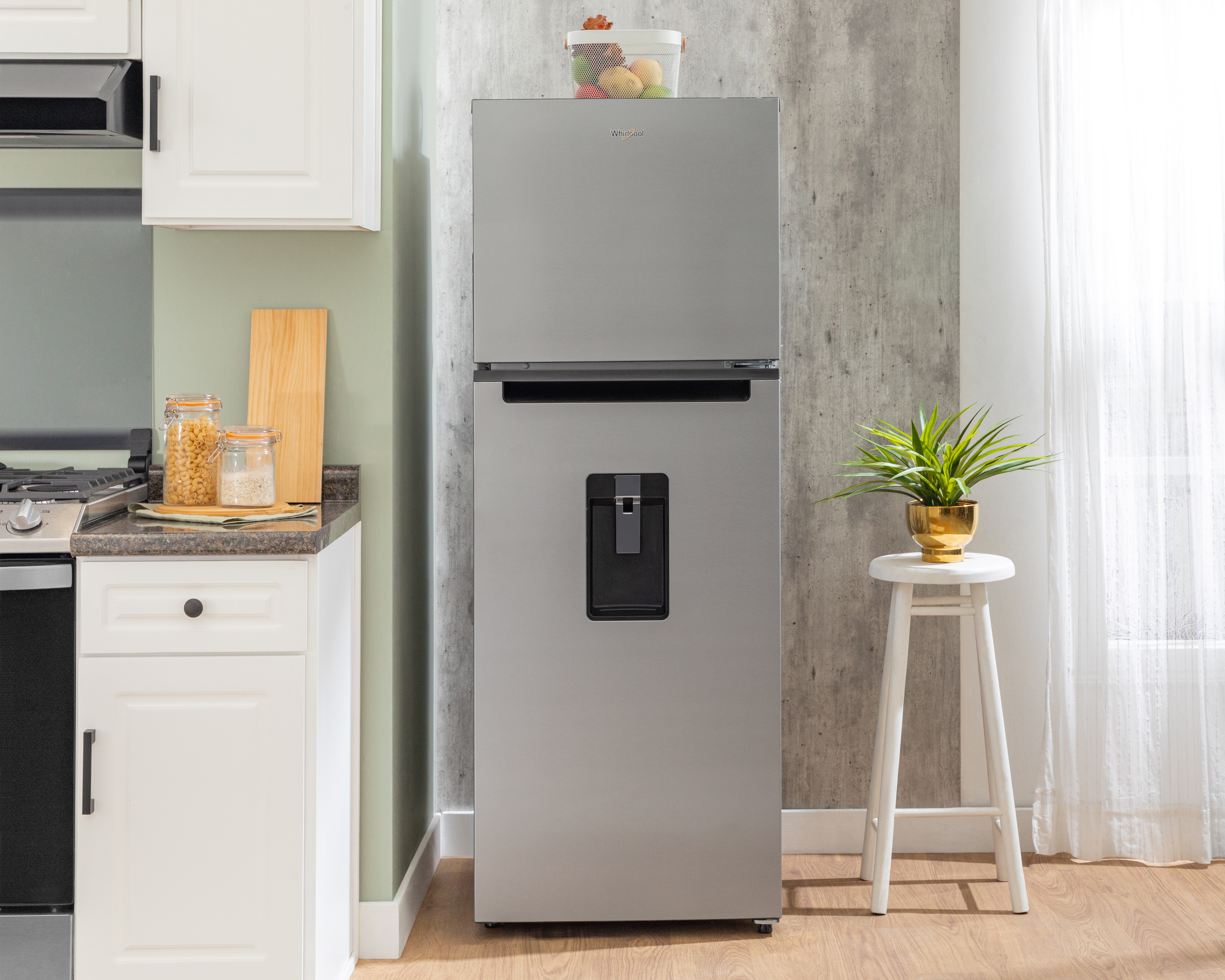 Foto 5 | Foto 6 | Refrigerador Whirpool Top Mount 11 Pies Plateado WT1133M 11P