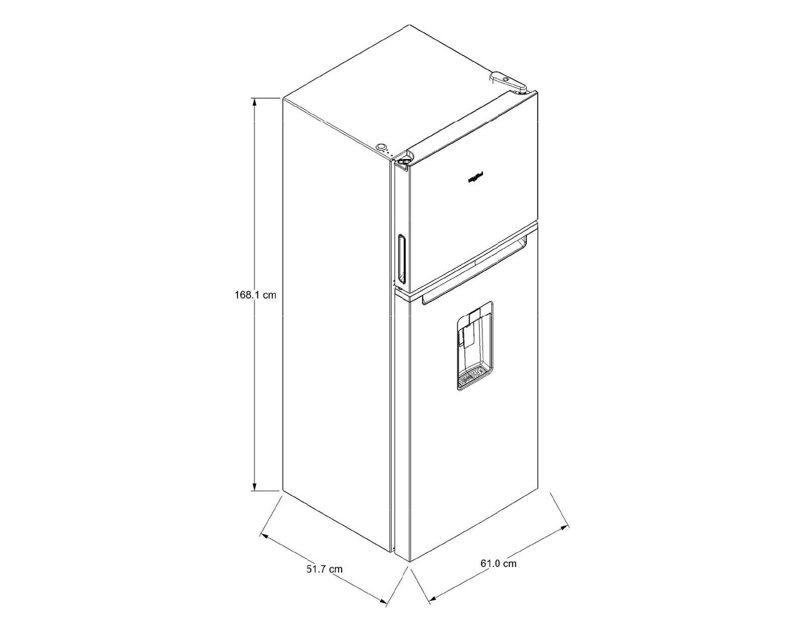 Foto 6 | Foto 7 | Refrigerador Whirpool Top Mount 11 Pies Plateado WT1133M 11P