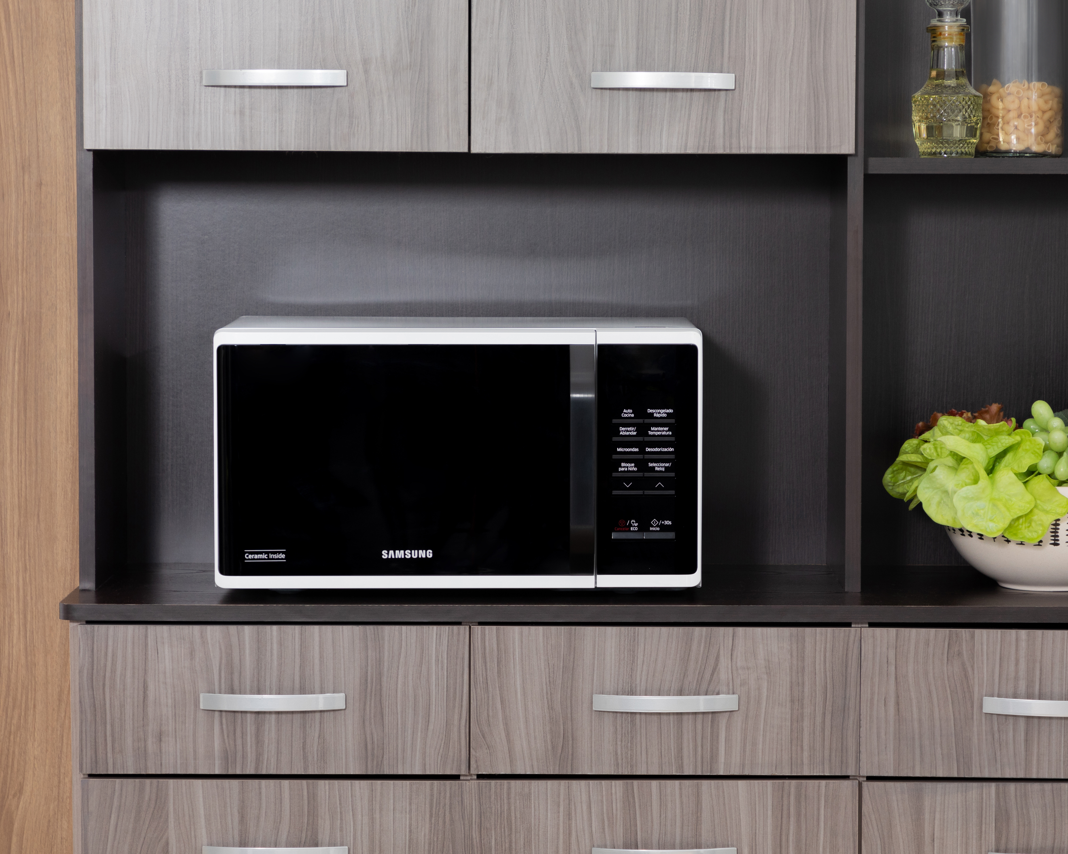 Foto 6 | Foto 6 | Horno de Microondas Samsung 0.8 Pies MS23K3513AWAX Blanco