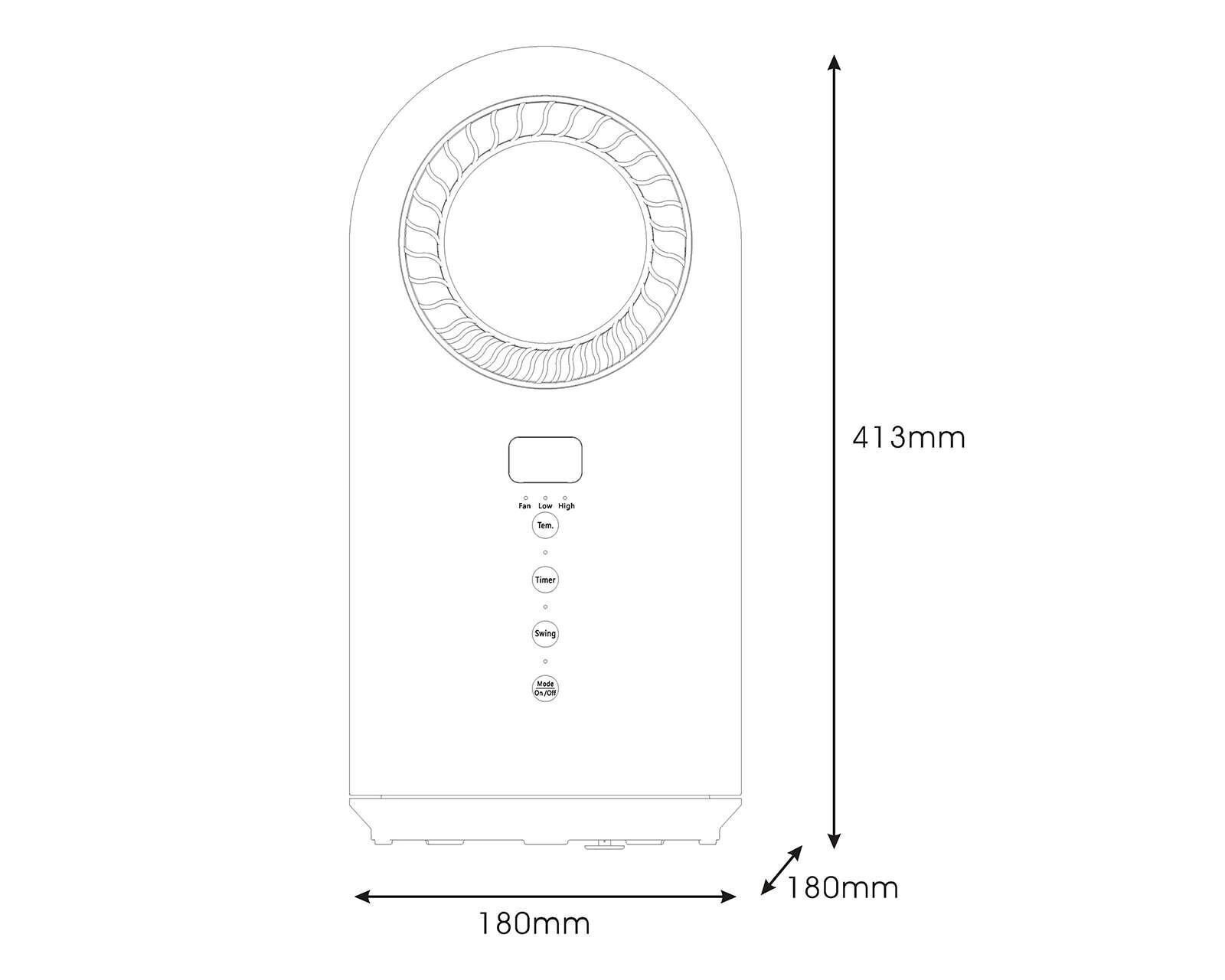 Foto 4 | Foto 4 | Calefactor Eléctrico Dreamtech BHN1903R