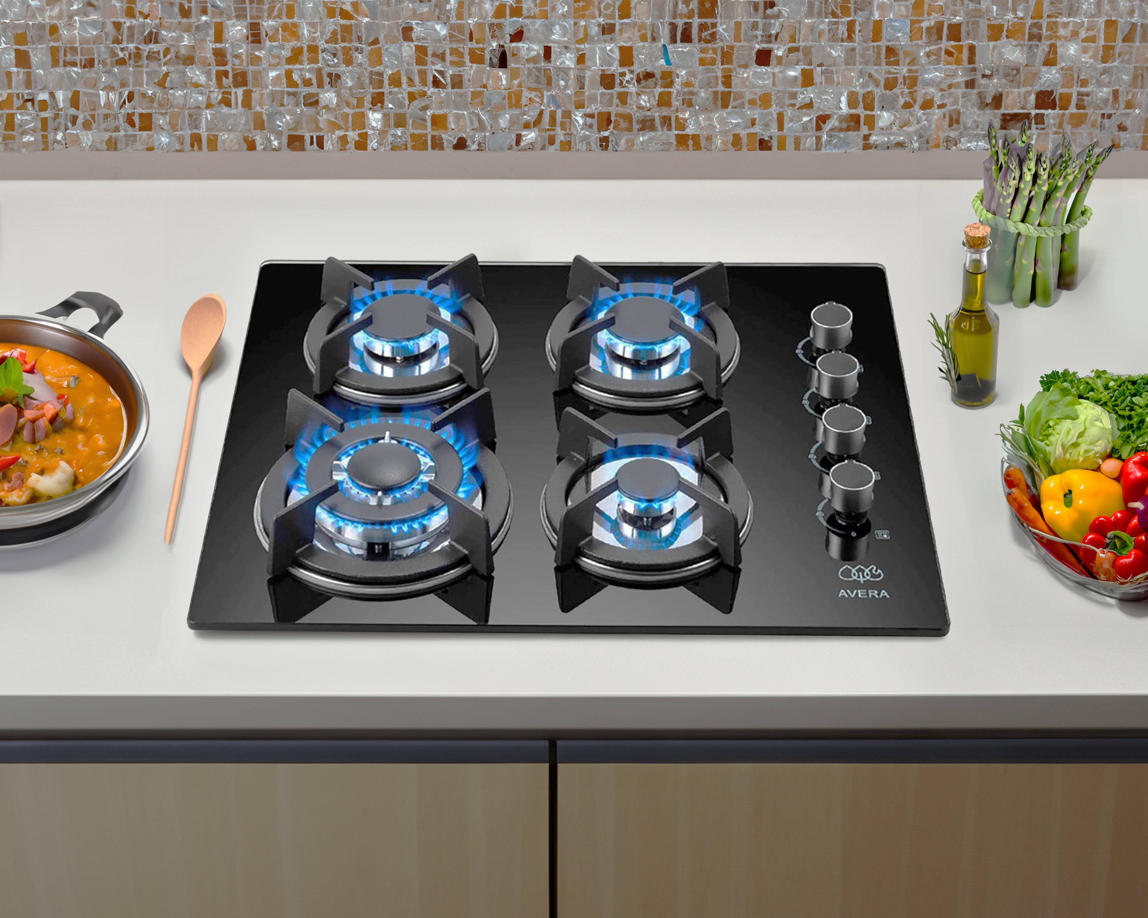 Foto 7 pulgar | Foto 6 | Parrilla Empotrable Avera de Gas VT4 Negra